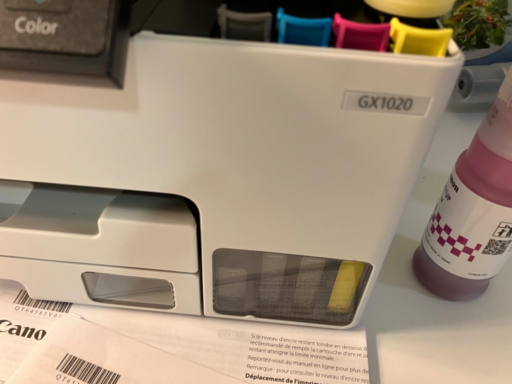 Canon Megatank GX1020 All-in-One Wireless Supertank [Megatank] Printer | Print, Copy and Scan| Mobile Printing |2.7