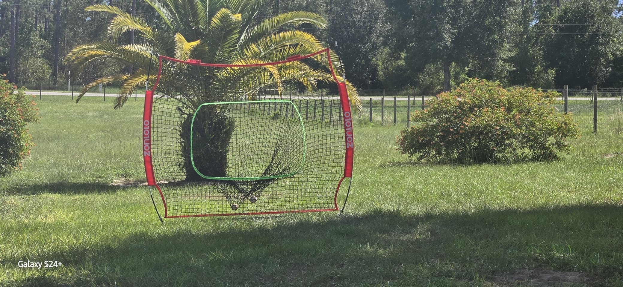 ZONLOLO 6x6ft Portable Baseball & Softball Net for Hitting and Pitching, with Sturdy Bow Frame and Carry Bag, Special Circular Target and Strike Zone for Accurate Throwing Practice, Great for Kids customer photo 1