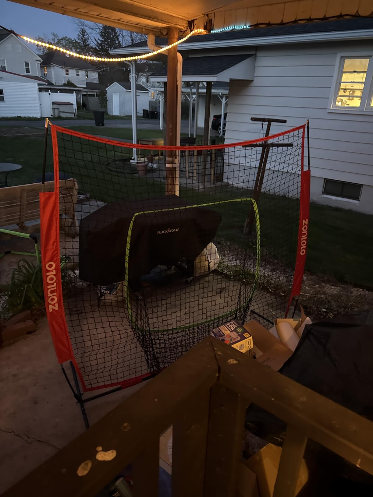 ZONLOLO 6x6ft Portable Baseball & Softball Net for Hitting and Pitching, with Sturdy Bow Frame and Carry Bag, Special Circular Target and Strike Zone for Accurate Throwing Practice, Great for Kids customer photo 2