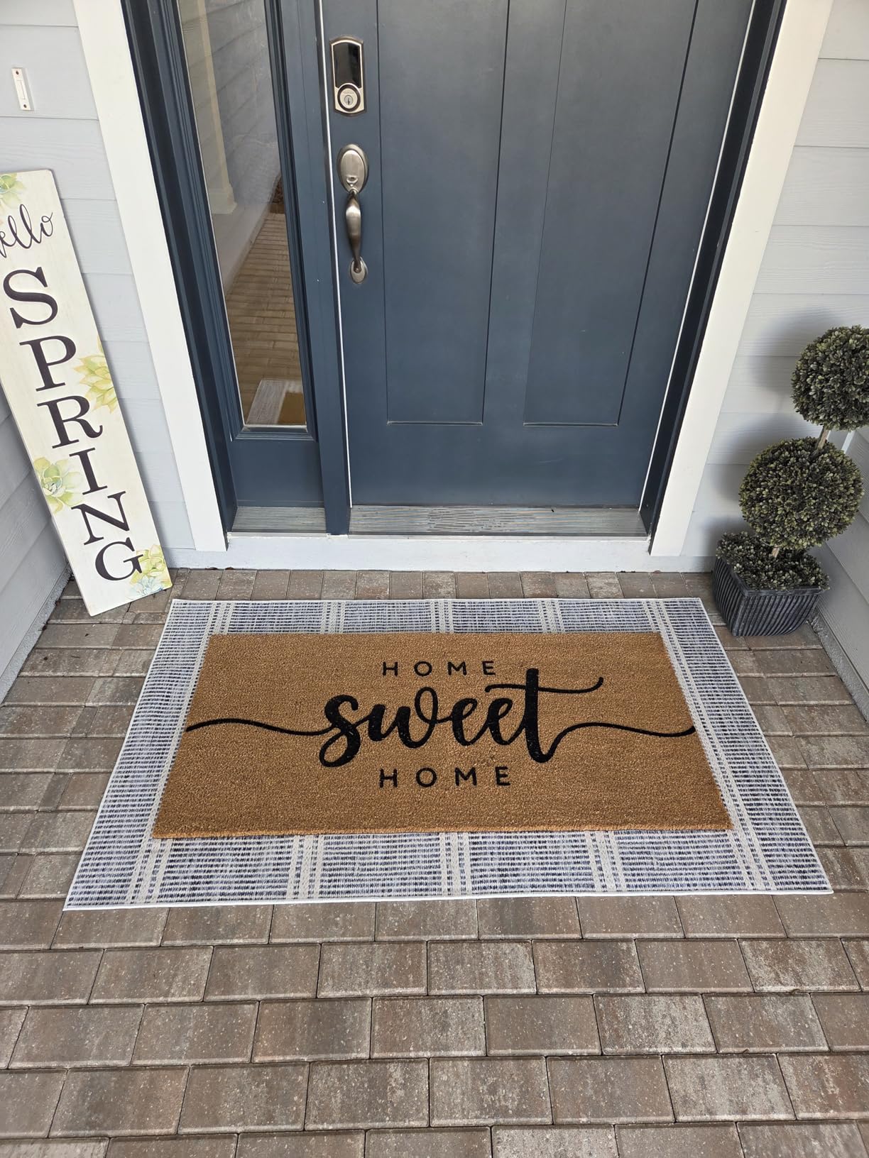 Dash and Albert Malta, Blue, 3' x 5', Striped, Soft and Cozy, High Traffic, Lightweight, Anti-Slip, Durable, Machine Washable Area Rug for Bedroom, Living Room, Dining, Den, Foyer, Entryway customer photo 2