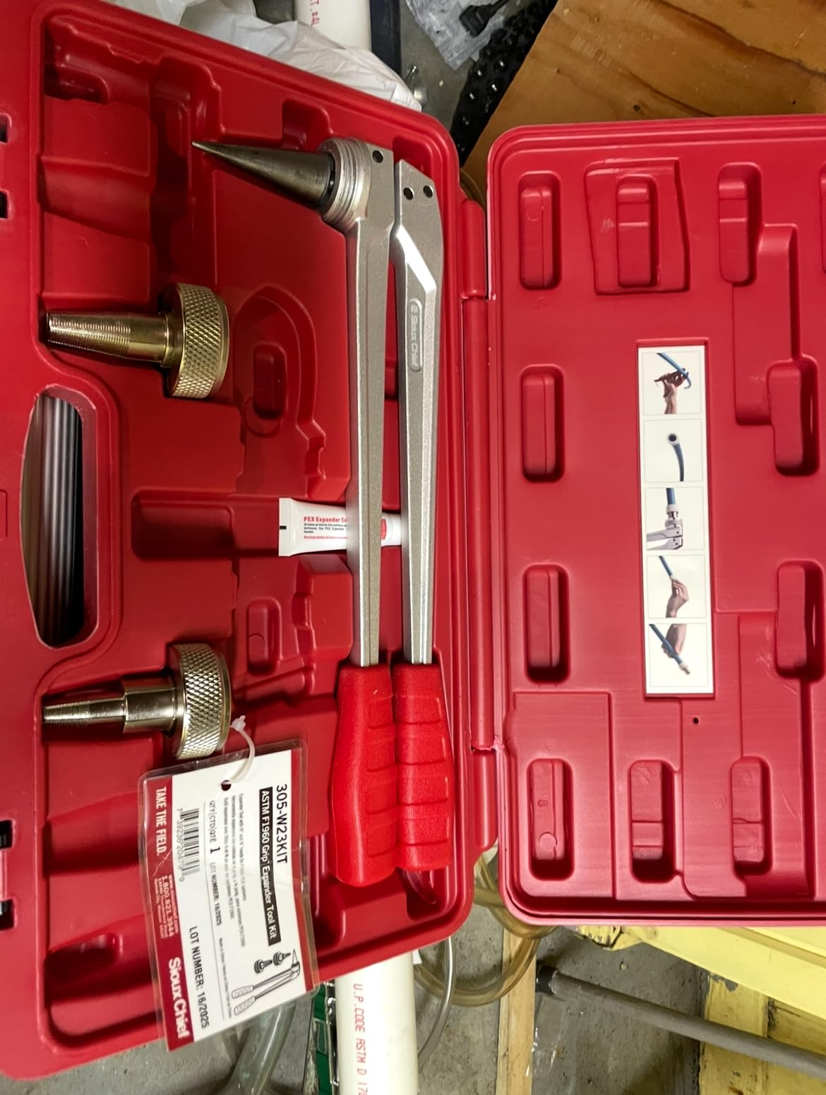 EFIELD PEX Auto Rotation Expansion Tool Kit with 1/2 inch 3/4 inch 1 inch Expander Heads (TOOL022) customer photo 1