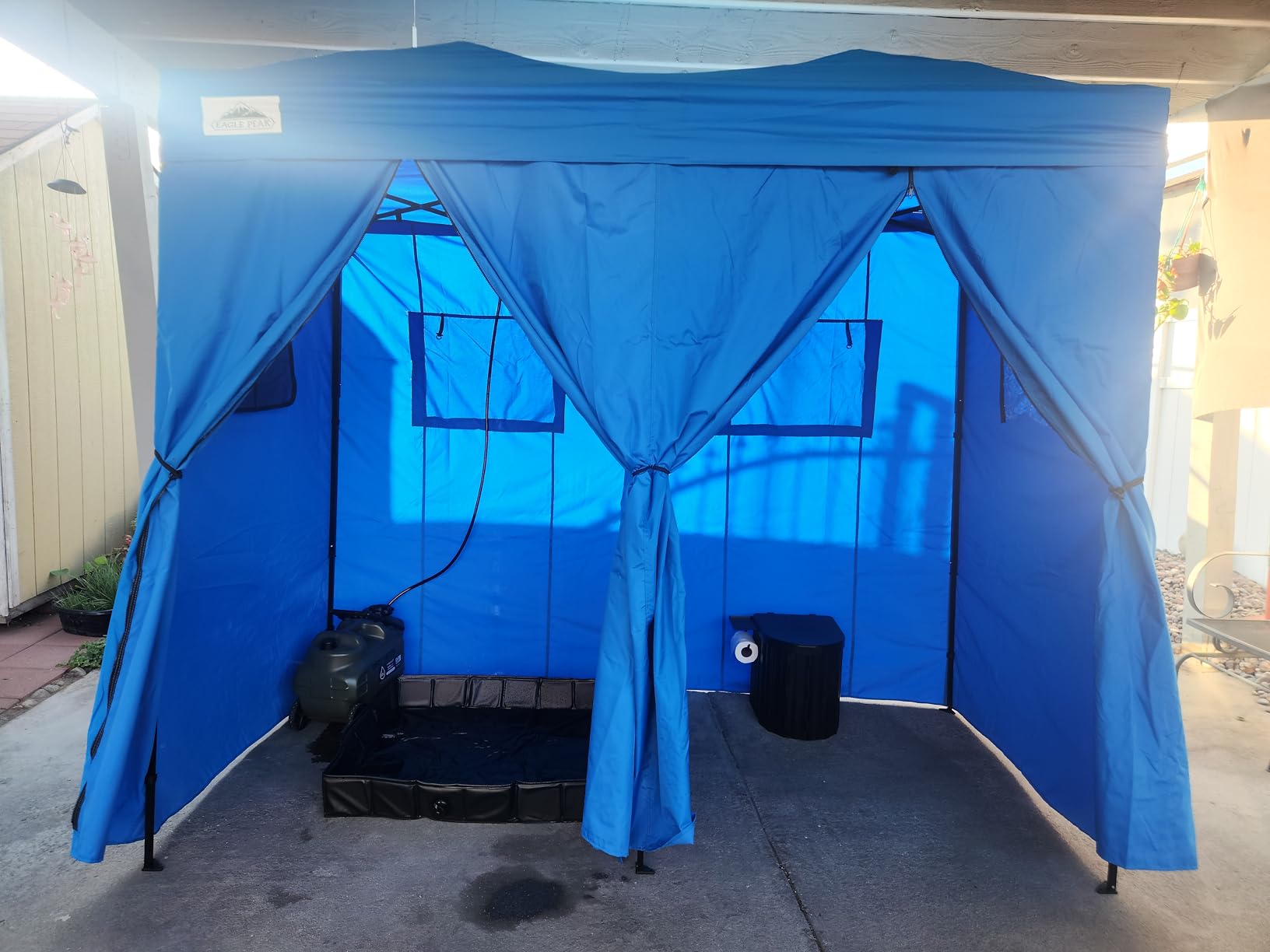 Portable Toilet, Upgraded 15'' Toilet With Removable Paper Holder, Camping Toilet With Load Capacity Of 450 Lbs, Portable Potty for Camping, Hiking, Road Trip customer photo 1