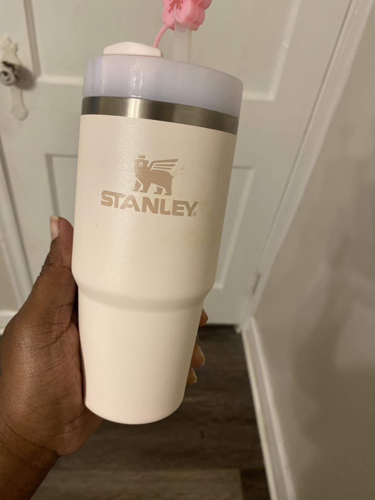 STANLEY Quencher H2.0 Tumbler with Straw 14 oz Flowstate 3-Position Lid Cup Holder Compatible for Travel Insulated Stainless Steel Cup BPA-Free Rose Quartz 2.0 customer photo 2