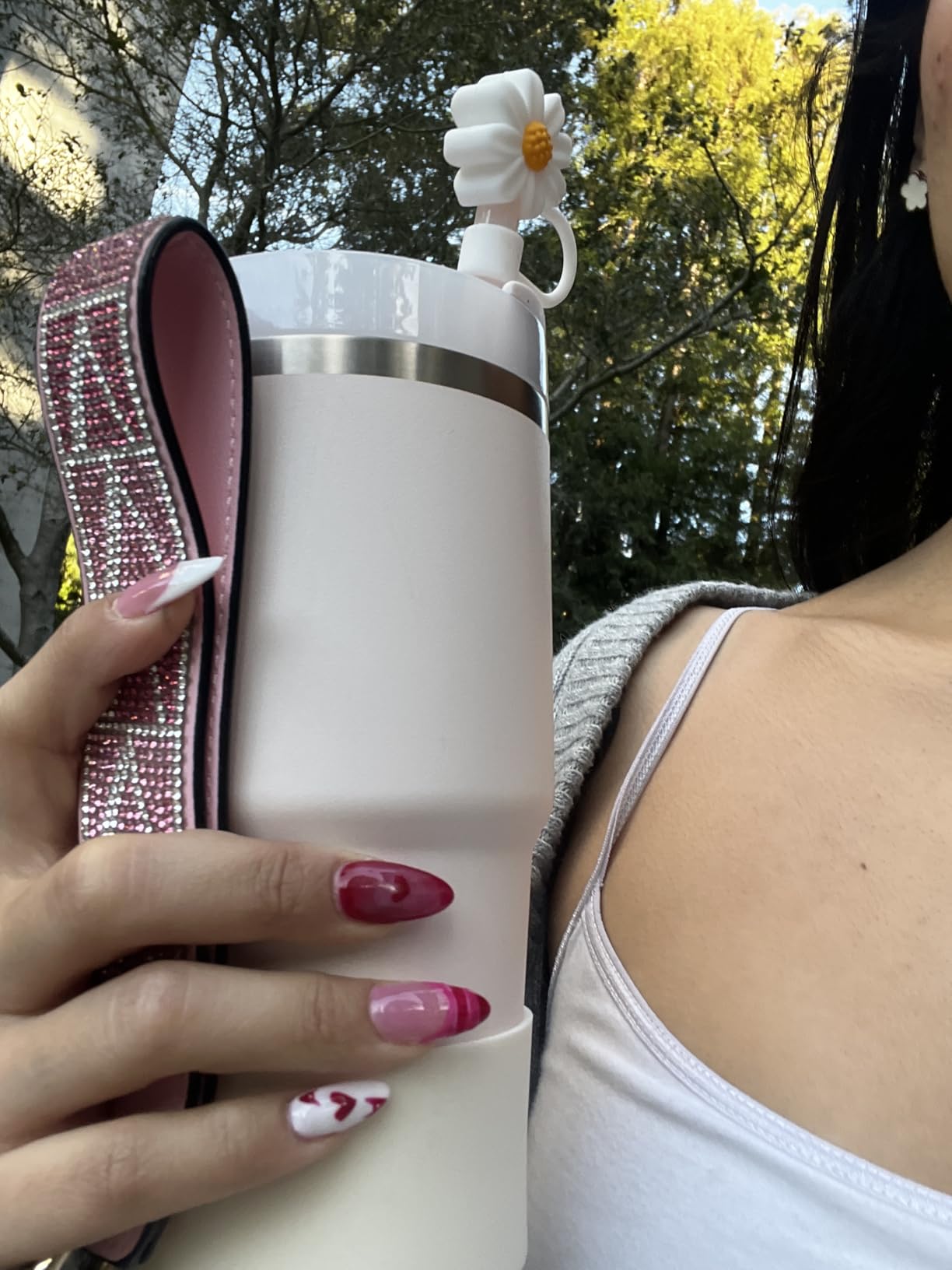 Stanley Quencher H2.0 Tumbler with Straw 20 oz Flowstate 3-Position Lid Cup Holder Compatible for Travel Insulated Stainless Steel Cup BPA-Free Rose Quartz 2.0 customer photo 2