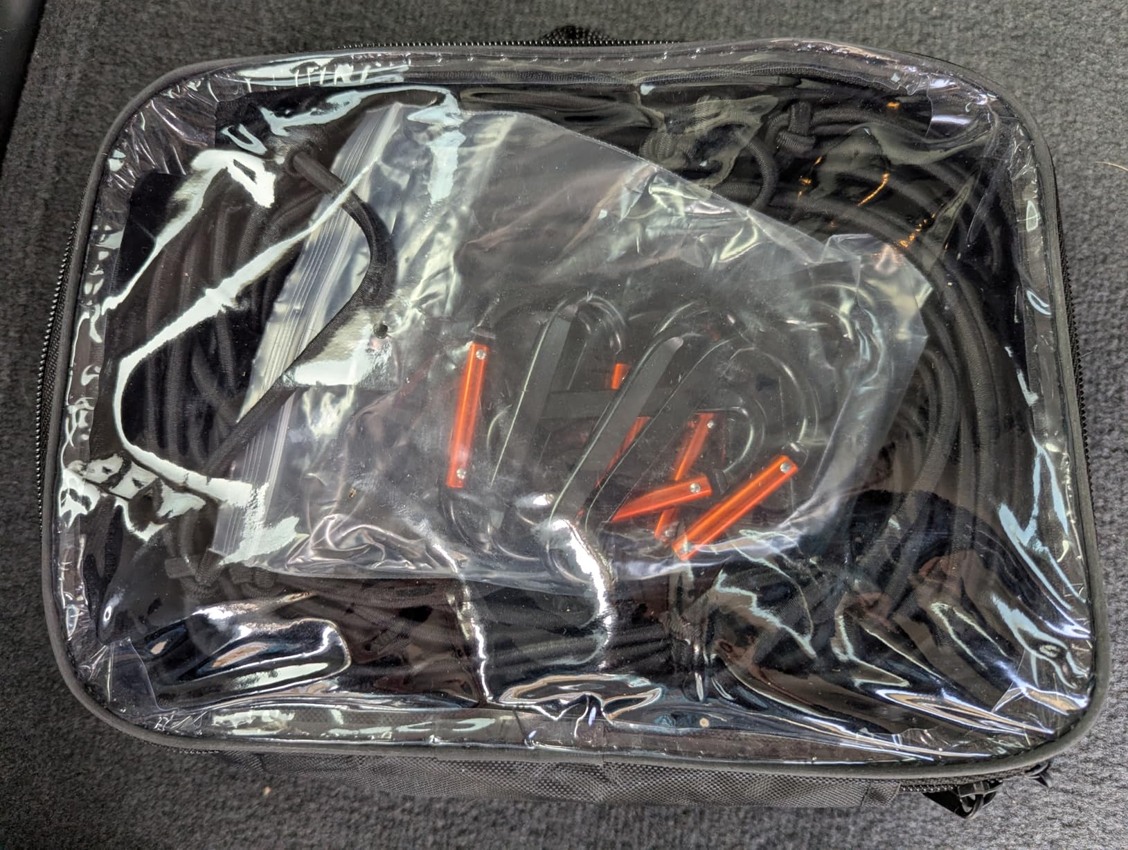 Suu66 Heavy Duty Cargo Net for Pickup Truck Bed - 5' x 7' Stretches to 15' x 21' - Sturdy Latex Bungee Net Mesh - with 12 Metal Carabiners - Ideal for ATV, SUV, UTV, Truck and Boat Use customer photo 2