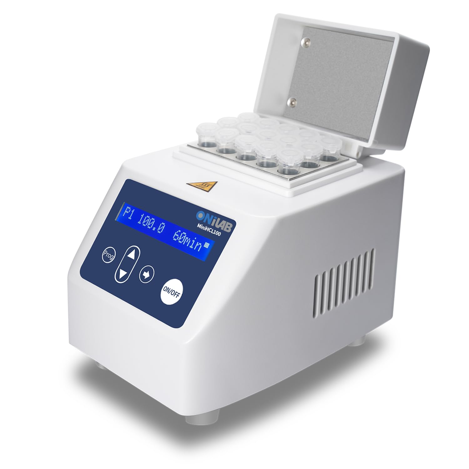 ONiLAB Mini Dry Bath Incubator,15 x1.5ml Aluminium Heating Block, LCD Display, Timer Control, Temperature -23-100C, 0.5C Accuracy,9 Programs in Memory, Rapid Calibration Function... customer photo 1