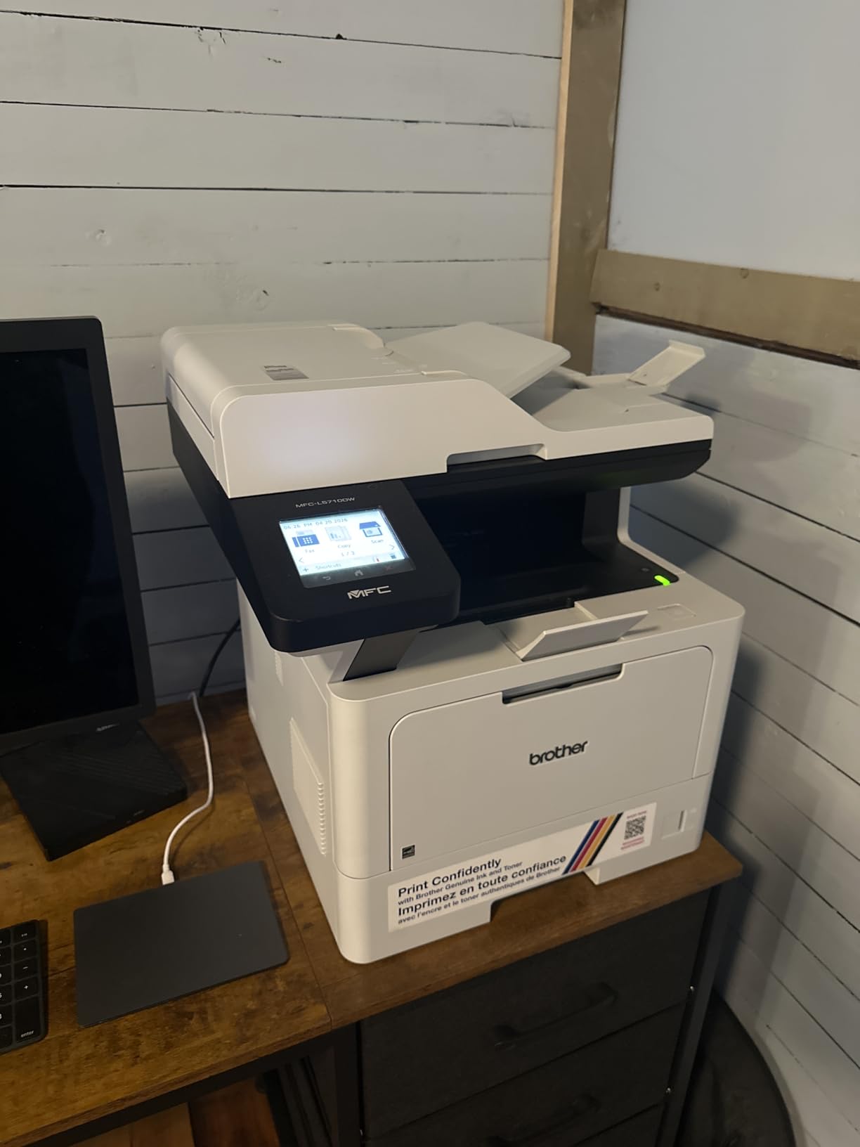 Brother MFC-L5710DW Business Monochrome Laser All-in-One Printer with Wireless Networking and Duplex Print, Scan, and Copy, Works with Alexa customer photo 1