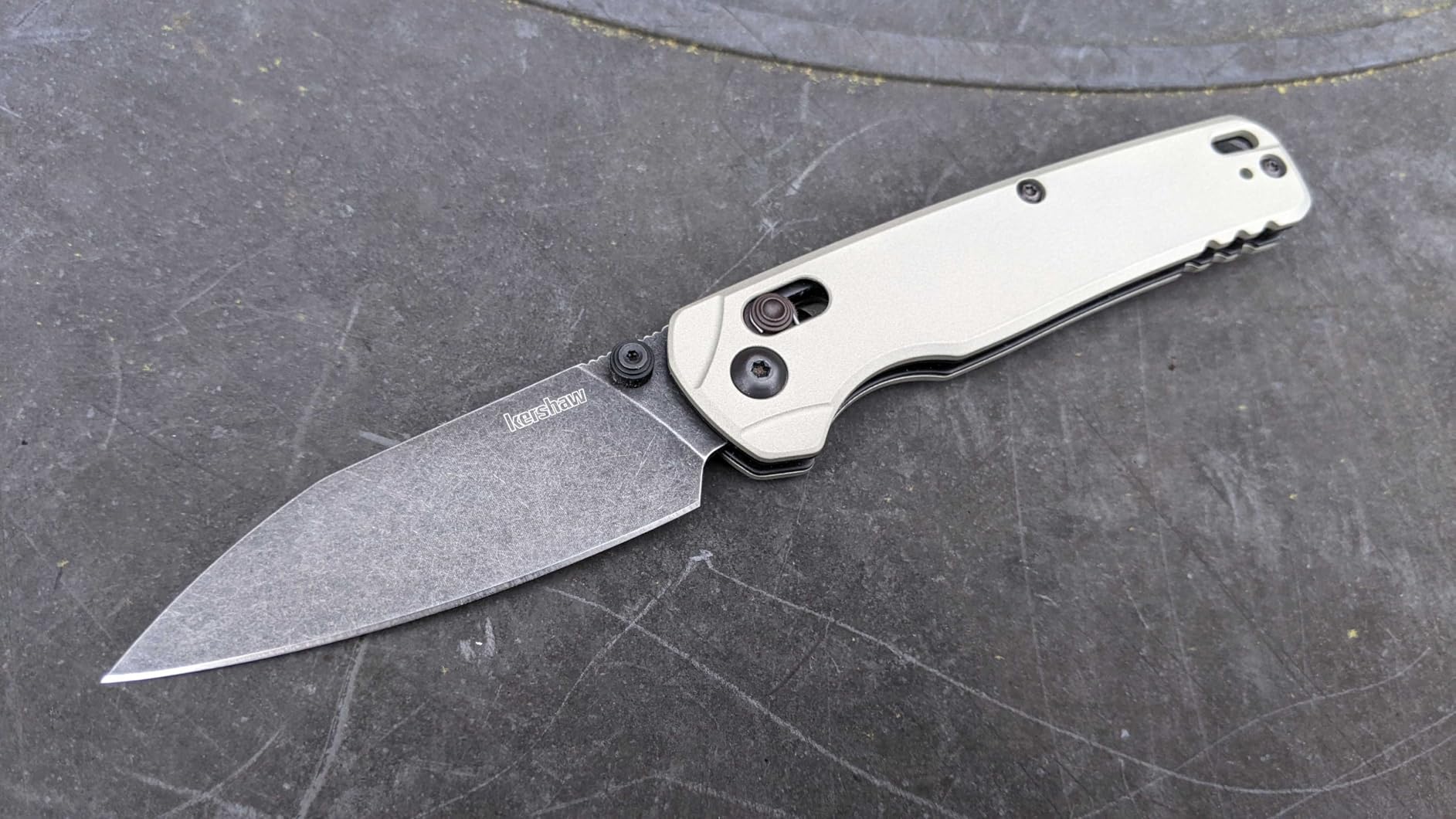 Kershaw Bel Air Pocket Knife, Made in the USA, 3.4 inch CPM MagnaCut Steel Blade, EDC Design, DuraLock Locking Mechanism, Manual Folder customer photo 2
