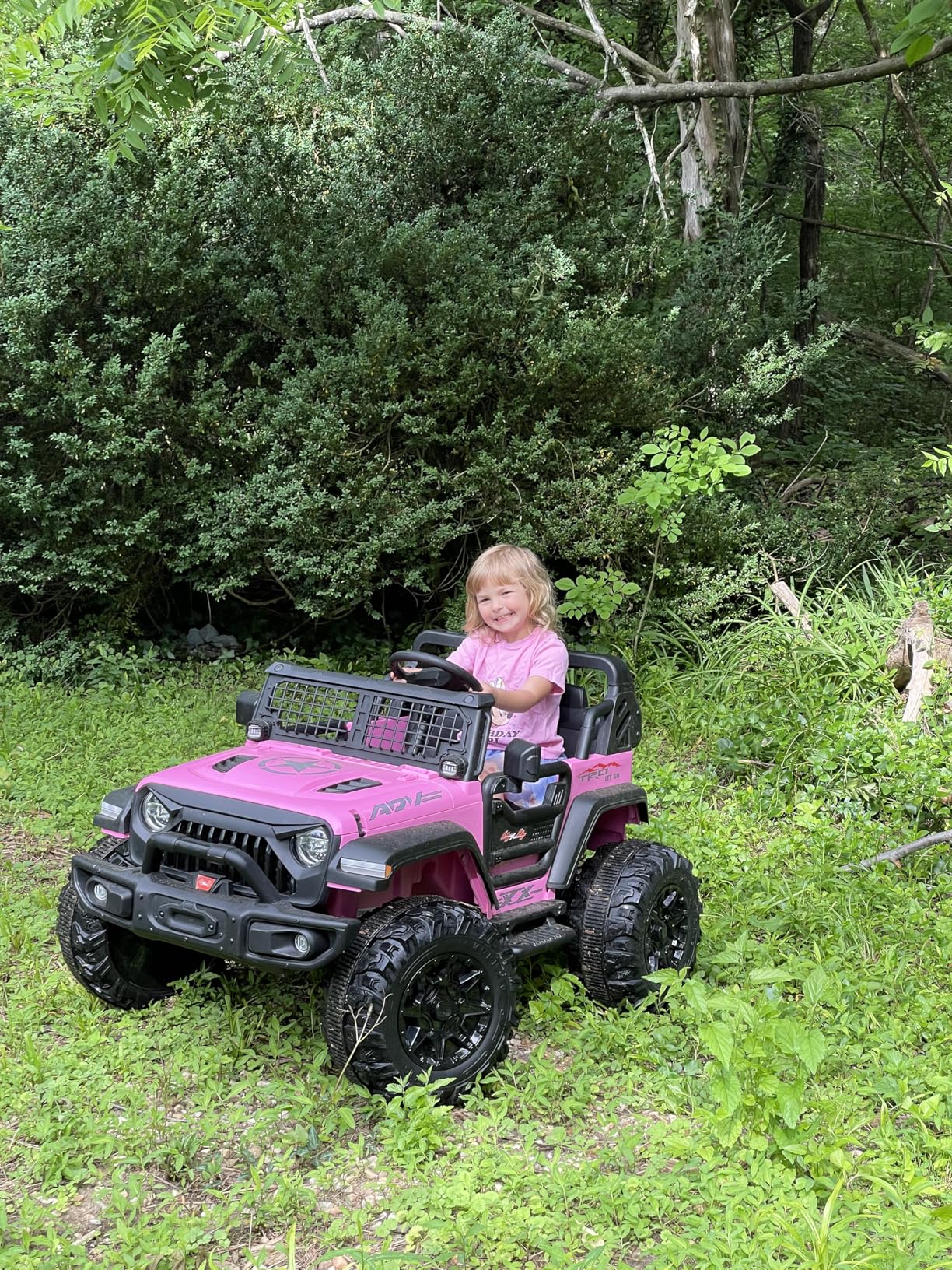 24V Kids Ride on 2 Seaters Electric Car with Remote Control, 2*120W Motors Battery Powered 20