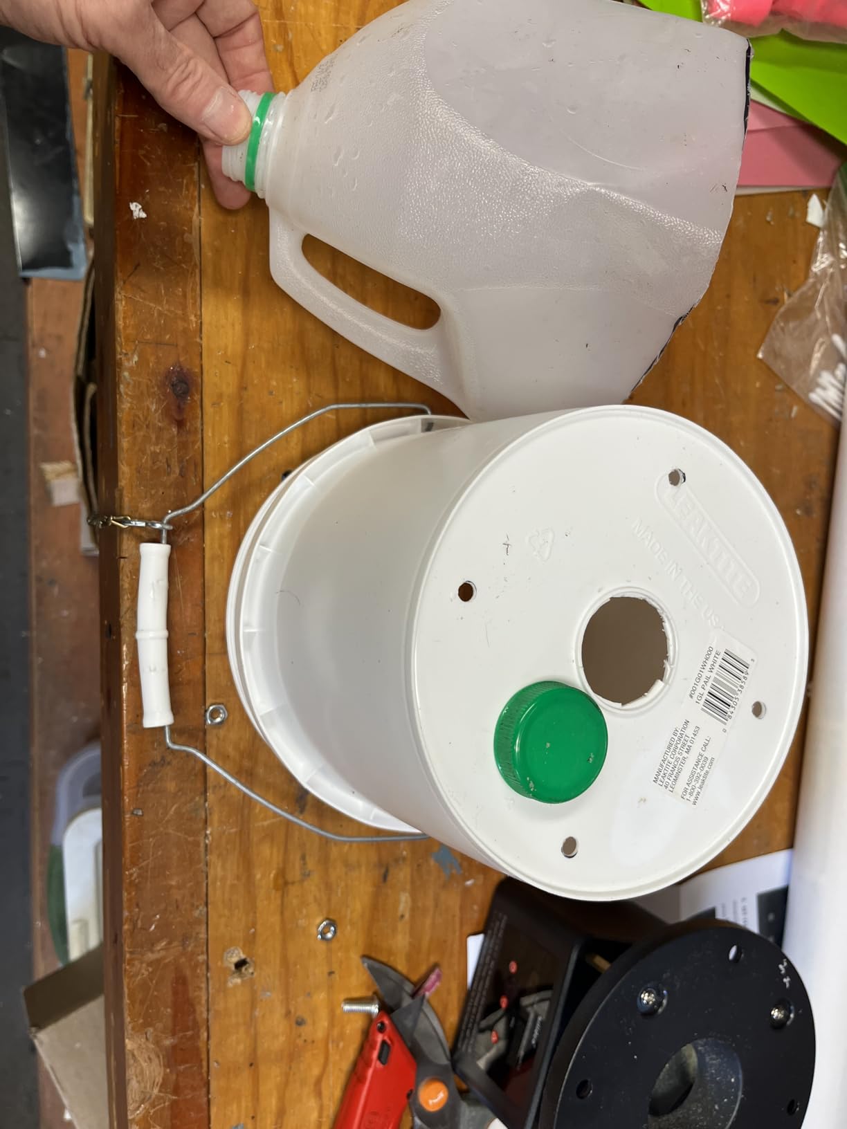 Automatic Chicken Feeder Timer, Briidea Poultry Feeder Motor and Timer Kit, Metal Spin Plate, Adjustable Mount, Ideal for Chickens, Ducks, Geese customer photo 1