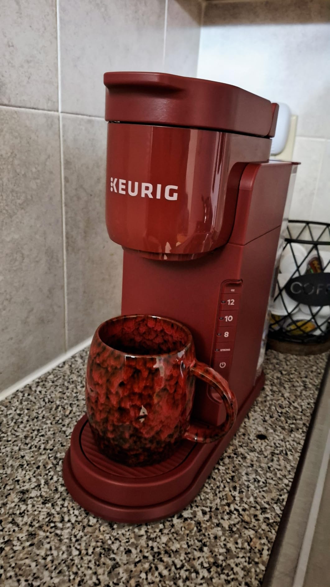K-Express Single Serve K-Cup Pod Coffee Maker, 3 Brew Sizes, Strong Button Feature, 42oz Removable Reservoir, Warm Stone customer photo 1