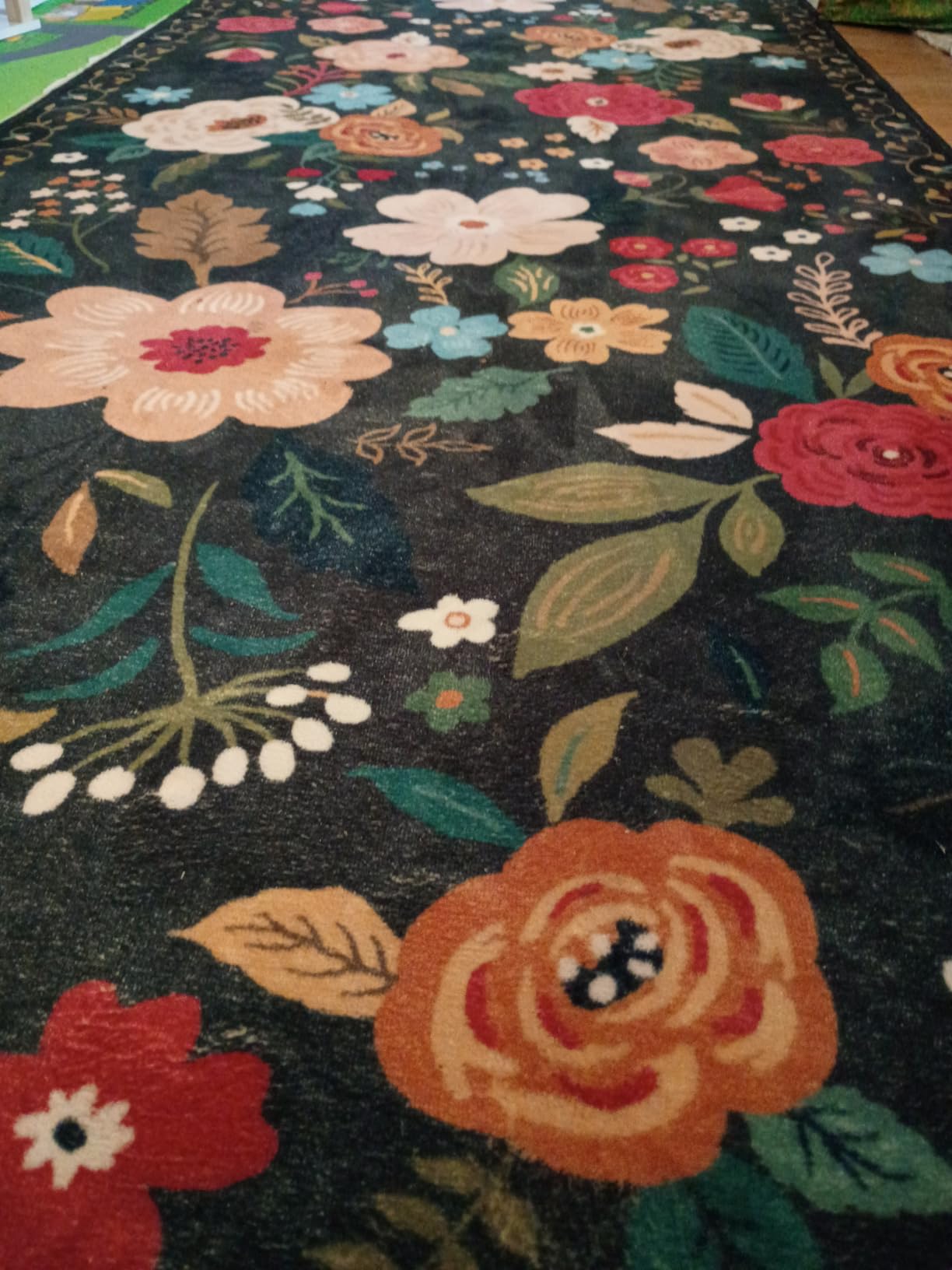 Rugcomf Runner Rug for Hallways Kitchen Rug Non Slip 2'x 6' Washable Rugs with Rubber Backing Soft Floral Carpet Runner for Hallways, Kitchen, Laundry, Bedroom, Bathroom(Beige) customer photo 1