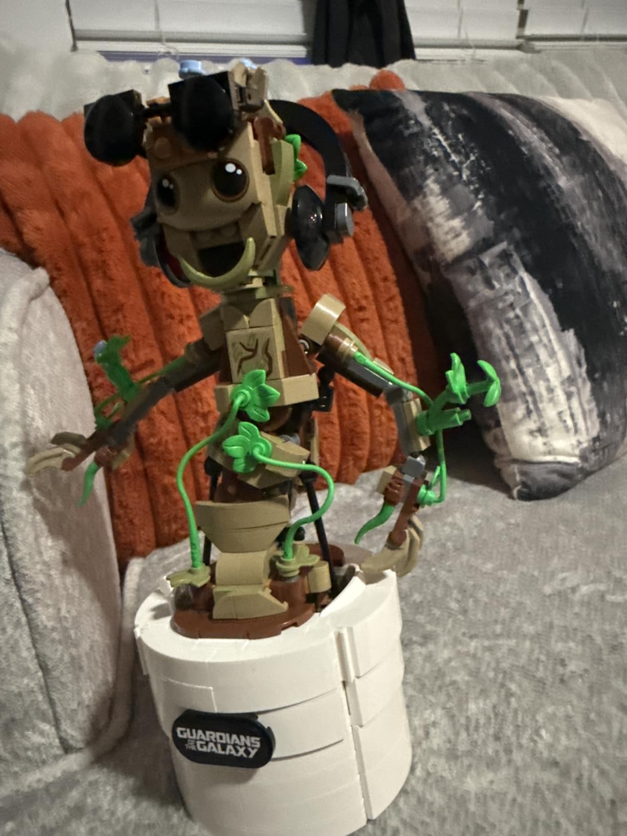 LEGO Marvel Dancing Groot, Guardians of The Galaxy Toy, Buildable Birthday Gift, Marvel Toy, Super Hero Hand-Operated Interactive Playset, Marvel Gift for Kids, Animated Groot Figure, 76297 customer photo 2