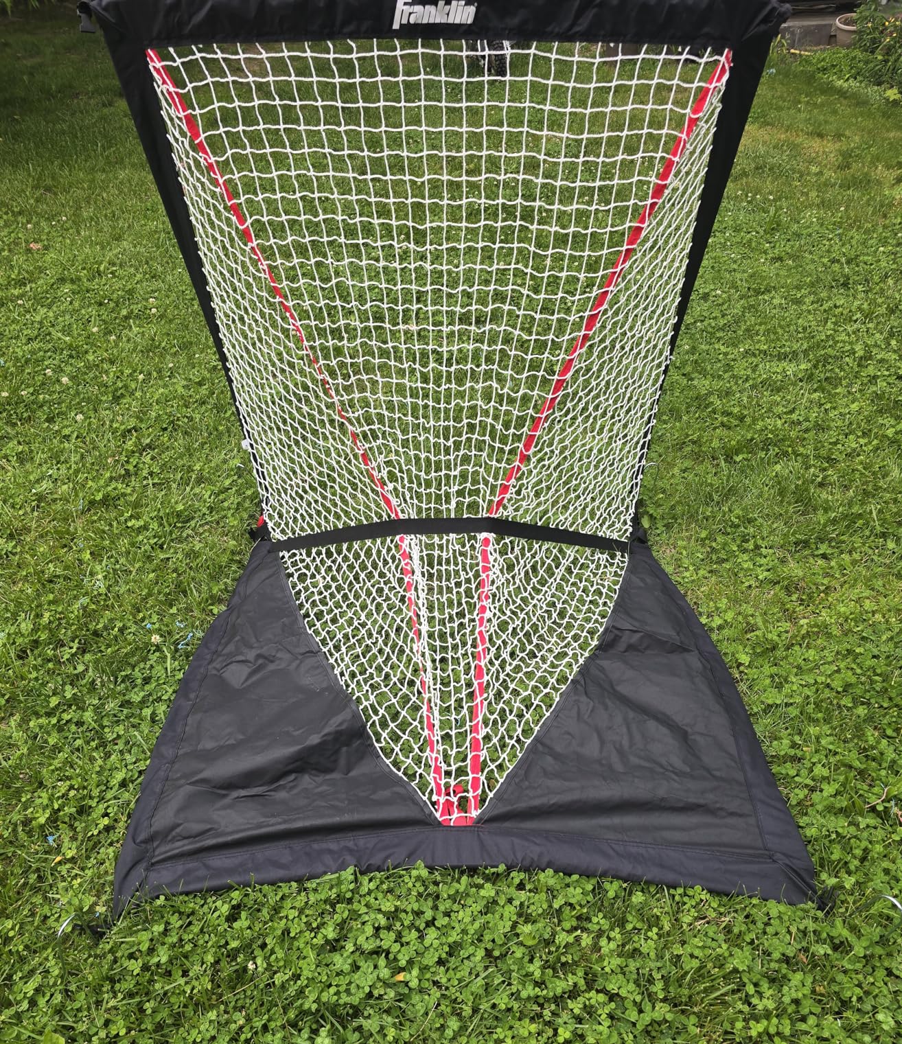 Franklin Sports Backyard Lacrosse Goal - Kids Portable Mini Lacrosse Training Net - Lax Practice Equipment - Easy Assemble Lax Goal for Practice - Perfect for Youth Training - 4' Feet x 4' Feet customer photo 2