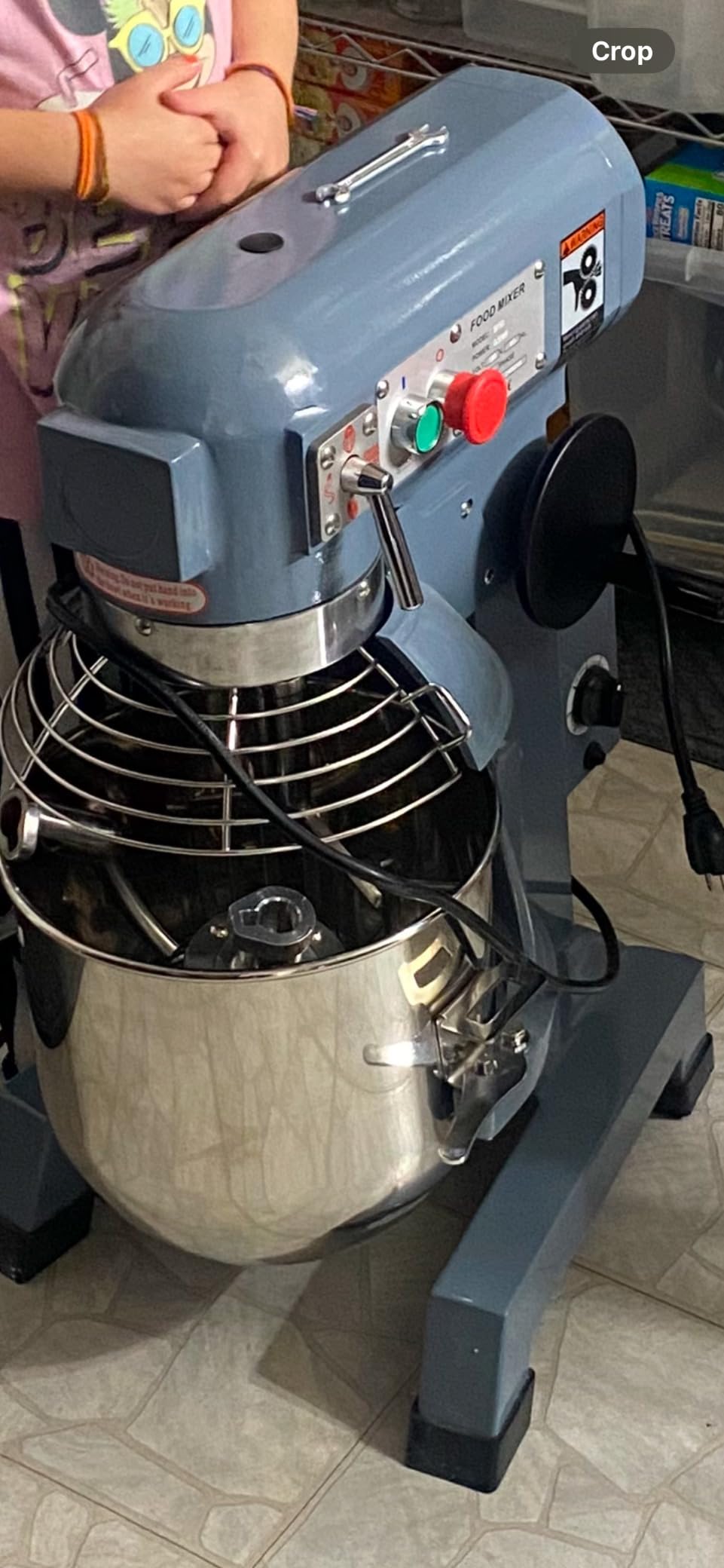 Towallmark Commercial Food Mixer 20Qt with Timing Function, 1100W 3 Speeds Adjustable, Stainless Steel Bowl Stand Mixer With Safety Guard, Premium for Schools Bakeries Restaurants Pizzerias customer photo 2