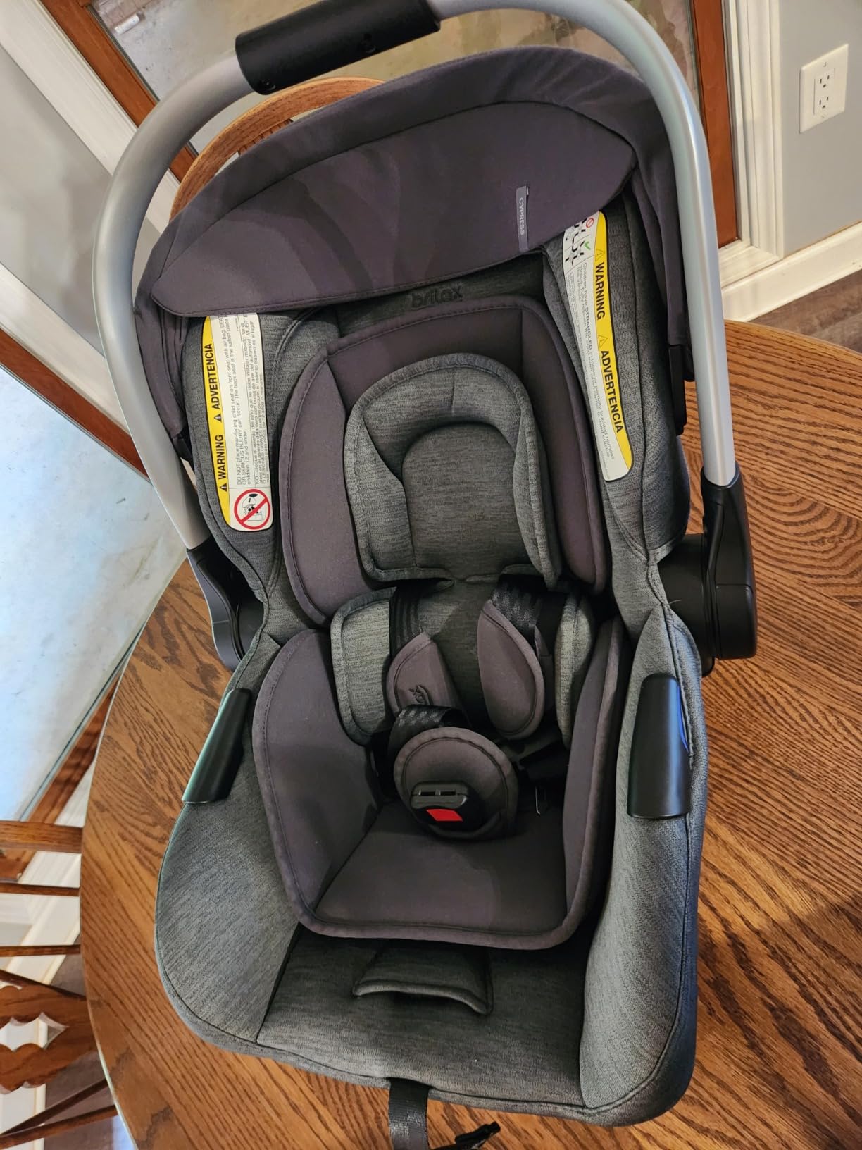 Britax Cypress Infant Car Seat with Alpine Base, ClickTight, Premium Fabrics - Ponte Stone customer photo 1