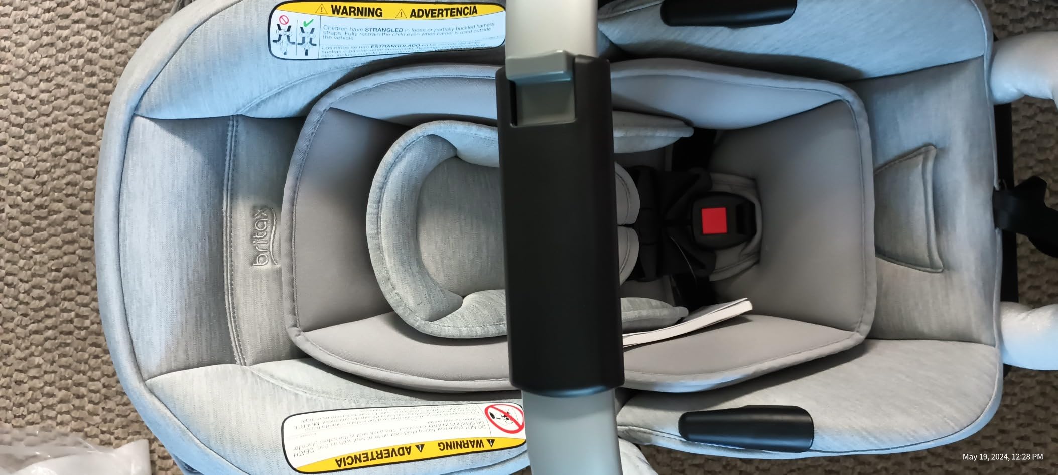 Britax Cypress Infant Car Seat with Alpine Base, ClickTight, Premium Fabrics - Ponte Stone customer photo 2