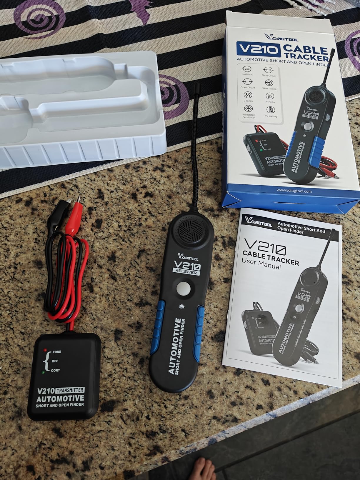VDIAGTOOL V210 Wire Tracer Electrical Automotive Open & Short Finder Circuit Tester Circuit Breaker Finder Fault Probe Wire Tracker Electrical DC 6-42V customer photo 2