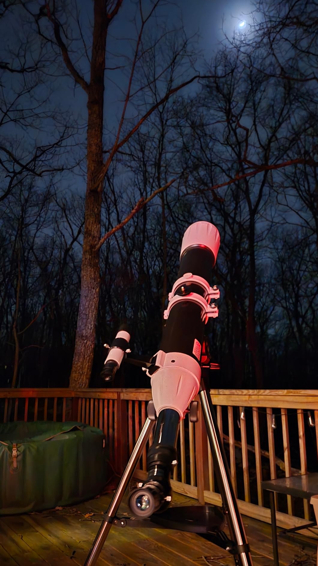 Hawkko Telescope, 90mm Aperture 900mm Astronomical Refractor Telescope for Adults High Powered - Multi-Coated Professional Telescopes for Astronomy Beginners with AZ Mount, Carry Bag, Phone Adapter customer photo 2