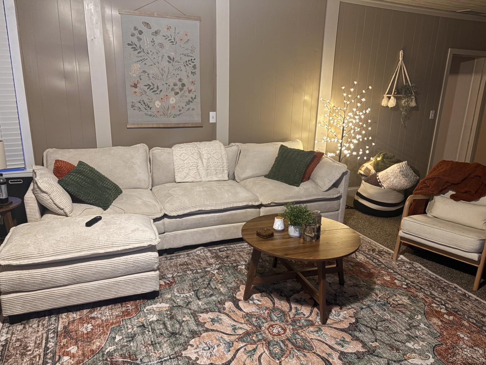 RELEANY Area Rugs Runner 2'x6' Washable Non-Slip, Floral Vintage Distress Medallion Carpet for Kitchen Hallway Bedroom Beside Laundry Room Bathroom, Terracotta Burnt Orange Green customer photo 1