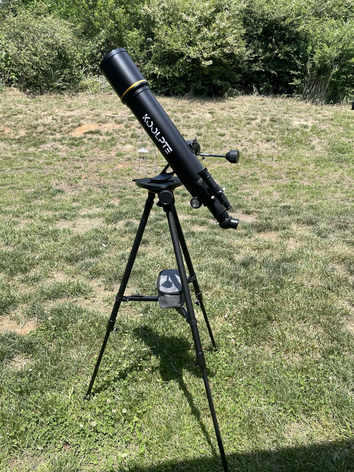 Telescope, 90mm Aperture 700mm Professional Telescope for Adults, High Power with Upgraded Vertisteel AZ Slow-Motion Mount Telescopes for Astronomy Beginners, Stainless Steel Tripod, Phone Adapter, Bag customer photo 1
