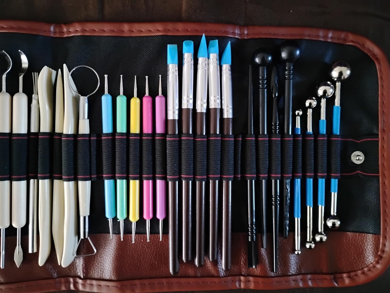 LANGQUN 35pcs Clay Sculpting and Pottery Tools Kit - Air Dry and Polymer Clay Dotting Tools - Ceramic Supplies for Modeling and Shaping - For Kids and Adults customer photo 1