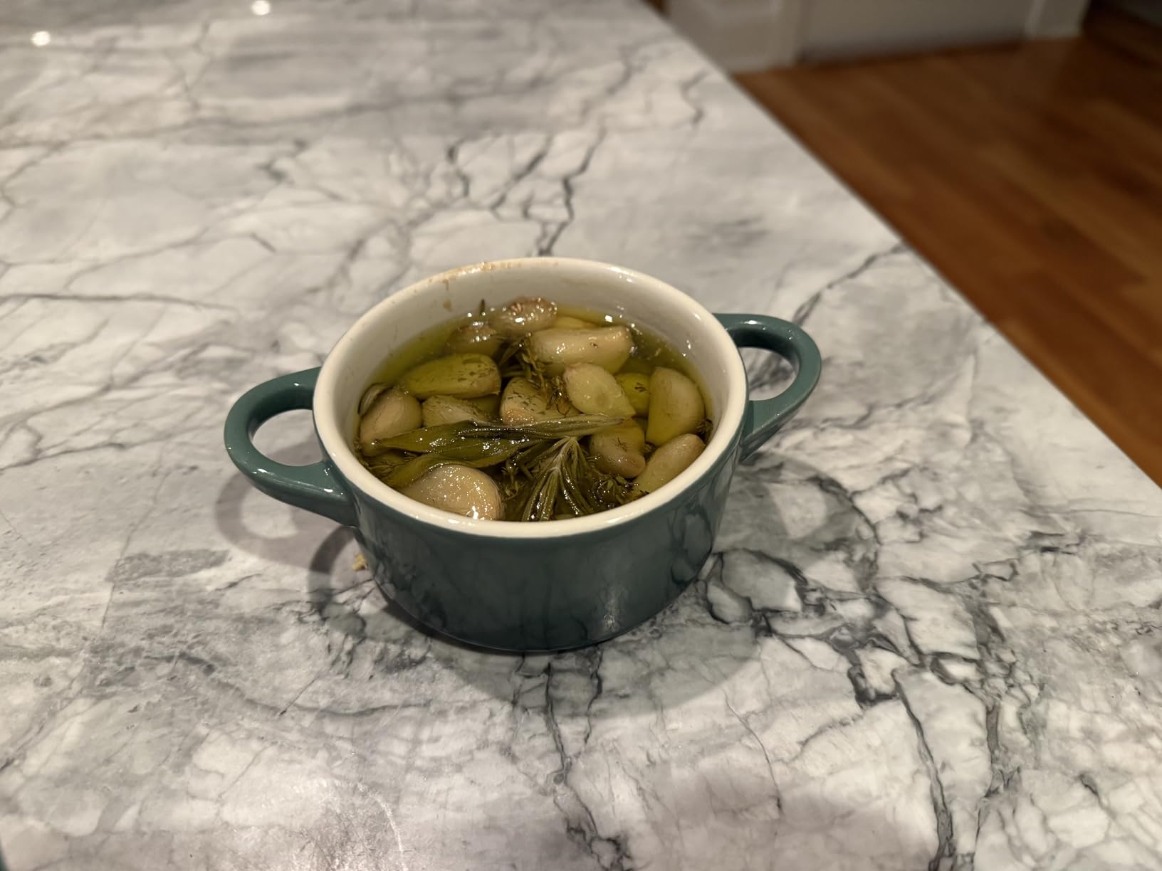Le Creuset Stoneware Mini Round Cocotte, 8 oz., Olive customer photo 1