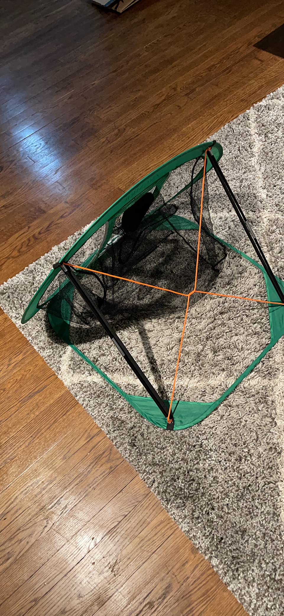 Pop Up Golf Chipping Net, Indoor/Outdoor Golfing Target Net Collapsible Portable Golf Hitting Net with 15 Training Balls and 2 Hitting Mats for Backyard Driving and Swing customer photo 2
