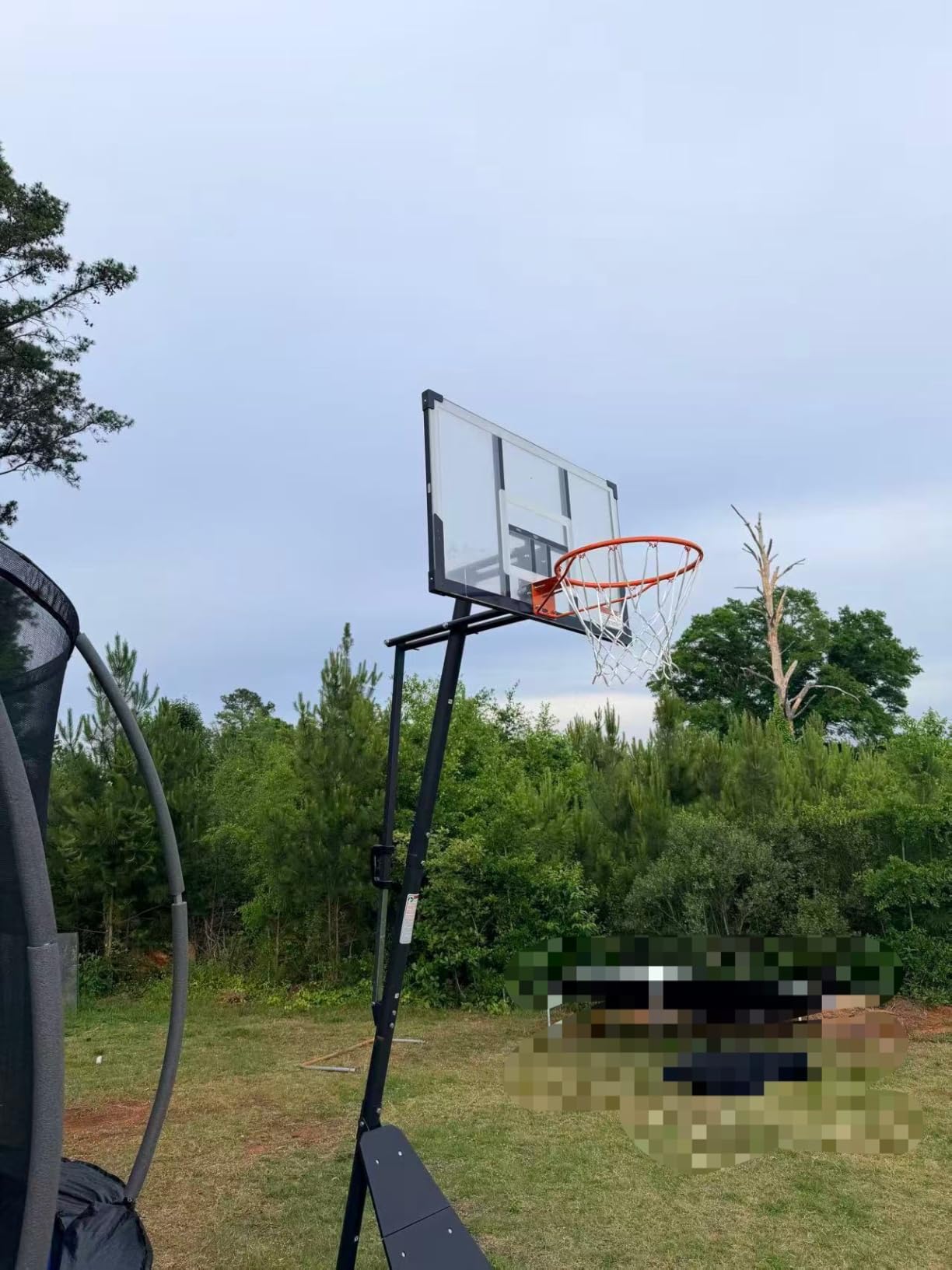 Seray Basketball Hoop Outdoor, 4.9-10 ft Height Adjustable, 44 Inch Portable Goal System with Shatterproof Backboard & Wheels for Kids, Youth, Adults in Backyard, Driveway, Indoor customer photo 2