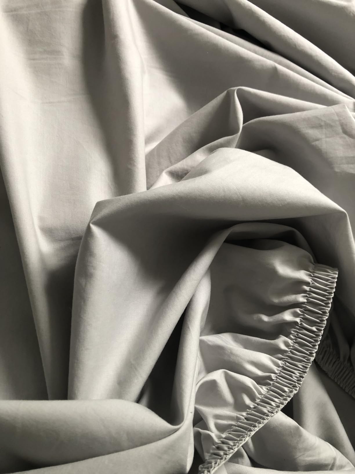 California Design Den Certified 100% Egyptian Cotton Sheets King Size Deep Pocket Set - King Percale Sheet Set with Deep Pockets, Lightweight, Crisp, Durable Luxury Bedding - White customer photo 2