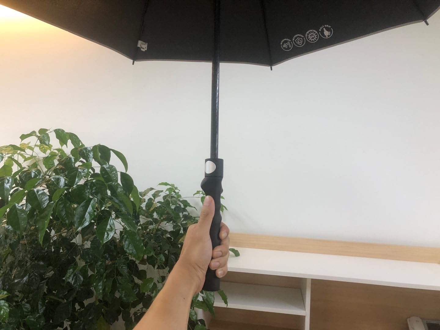 GRIP KING Golf Umbrella 54/62/68 inch + Golf Grip Trainer Double Canopy Vented Windproof Waterproof Automatic Open customer photo 1