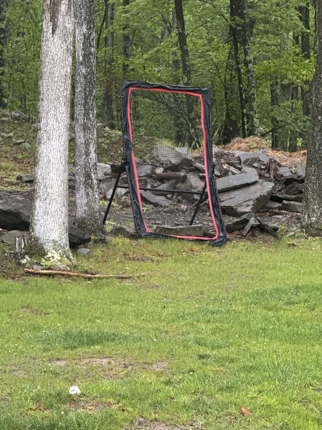 ZEALFEEL Lacrosse Rebounder, 4x7FT/4x6FT Volleyball Rebounder for Backyard with 5 Rebound Angles, Target Strip, Lacrosse Rebound Net Perfect for Lax Baseball Volleyball & Soccer Practice customer photo 1