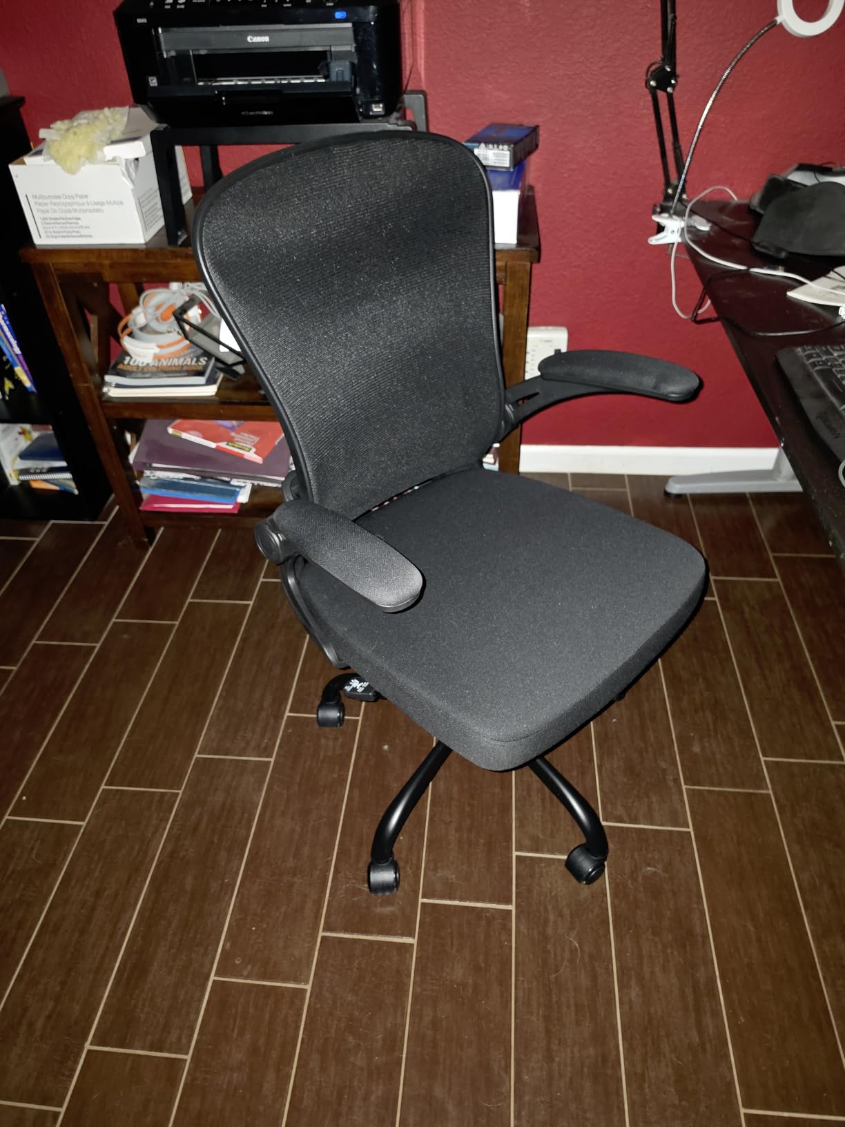 Office Chair Ergonomic Desk Chairs 330LBS Capacity High Back Mesh Computer Chair with Flip-up Armrests Comfy Work Chair with Adjustable Lumbar Support Rolling Chair customer photo 1