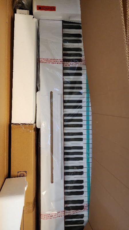 digital Piano 88 Key Semi Weighted Keyboard, Full-size Electric Piano for Beginners, with Sheet Music Stand, Pedal, Power Adapter, Headphone Mode, USB-MIDI (KU-3506 Digital Piano with Stand) customer photo 2