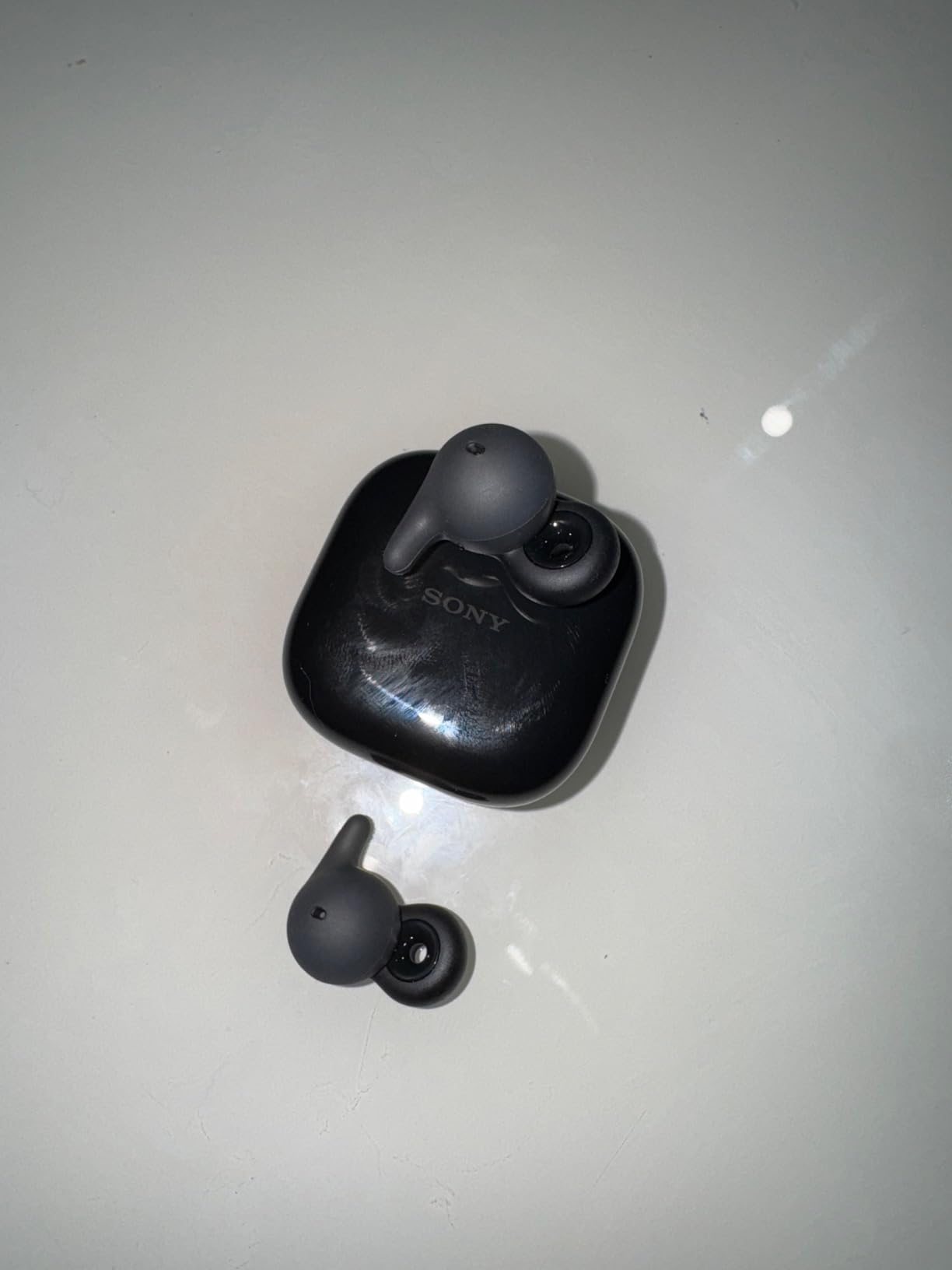 Sony LinkBuds Open Truly Wireless Earbud Headphones with an Open-Ring Design for Ambient Sounds and Newly Developed Air Fitting Supporters, Black customer photo 2