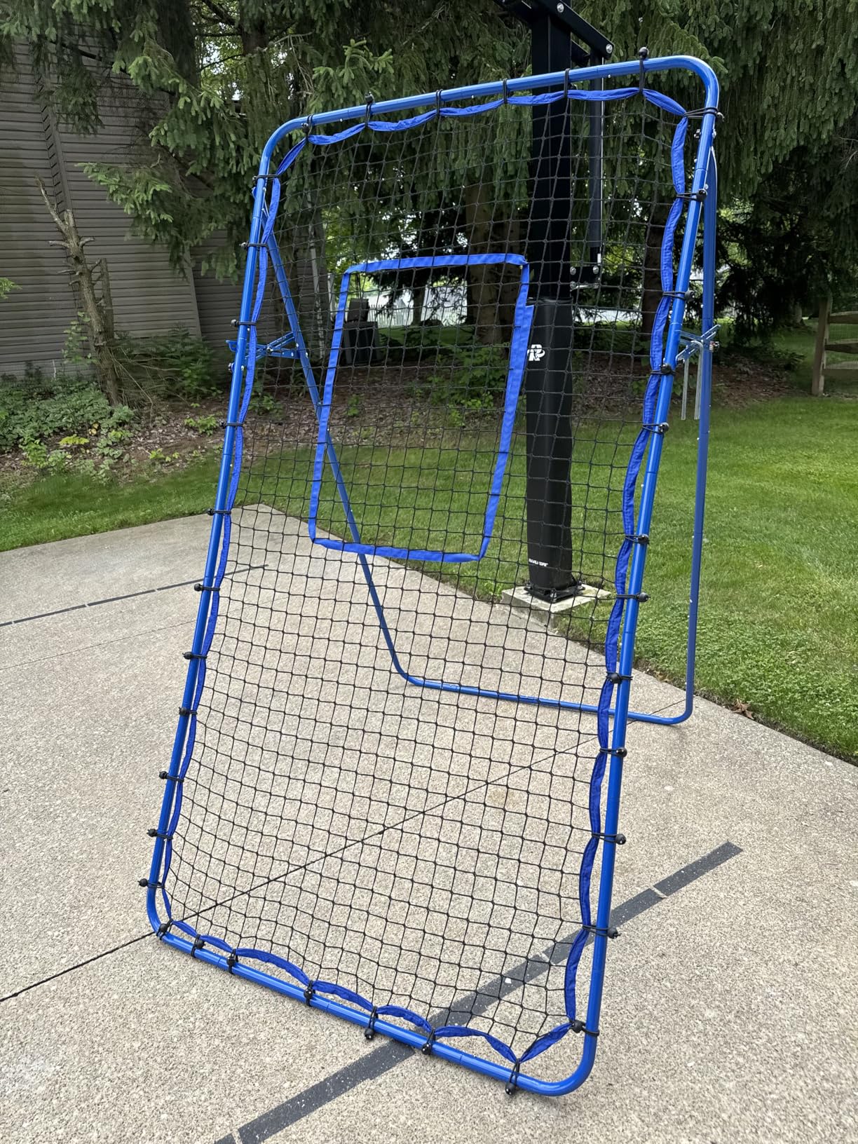 Volleyball Baseball Rebounder Net, Softball Rebounder Pitchback Net Quick Adjustments, Quick Adjustments Lacrosse Bounce Back Practice Equipment, Ideal for Outdoor Indoor and Backyard Training customer photo 2