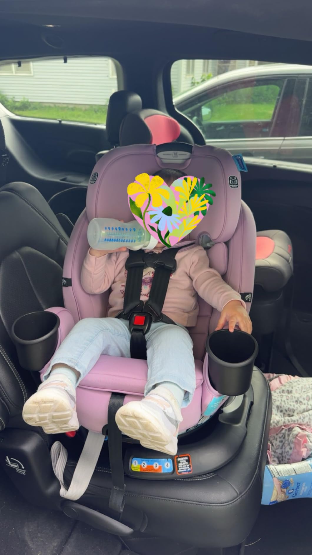 Graco Turn2Me 3-in-1 Rotating Convertible Car Seat, Cambridge, Rear-Facing Rotation Only, Forward-Facing Mode, Highback Booster Up to 100 lbs, Adjustable Headrest & Harness, Steel Reinforced Frame customer photo 2