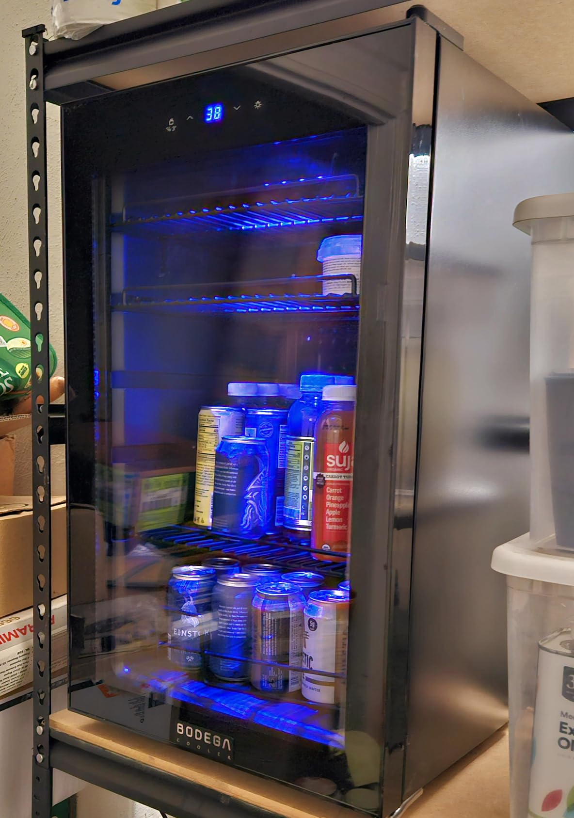 BODEGA BODEGACOOLER 53 Cu. Ft Commercial Beverage Refrigerator, 3 Glass Door Merchandiser Cooler, Display Refrigerator with LED Lighting, Adjustable Shelves, Temperature Control, Heavy-Duty Casters customer photo 1