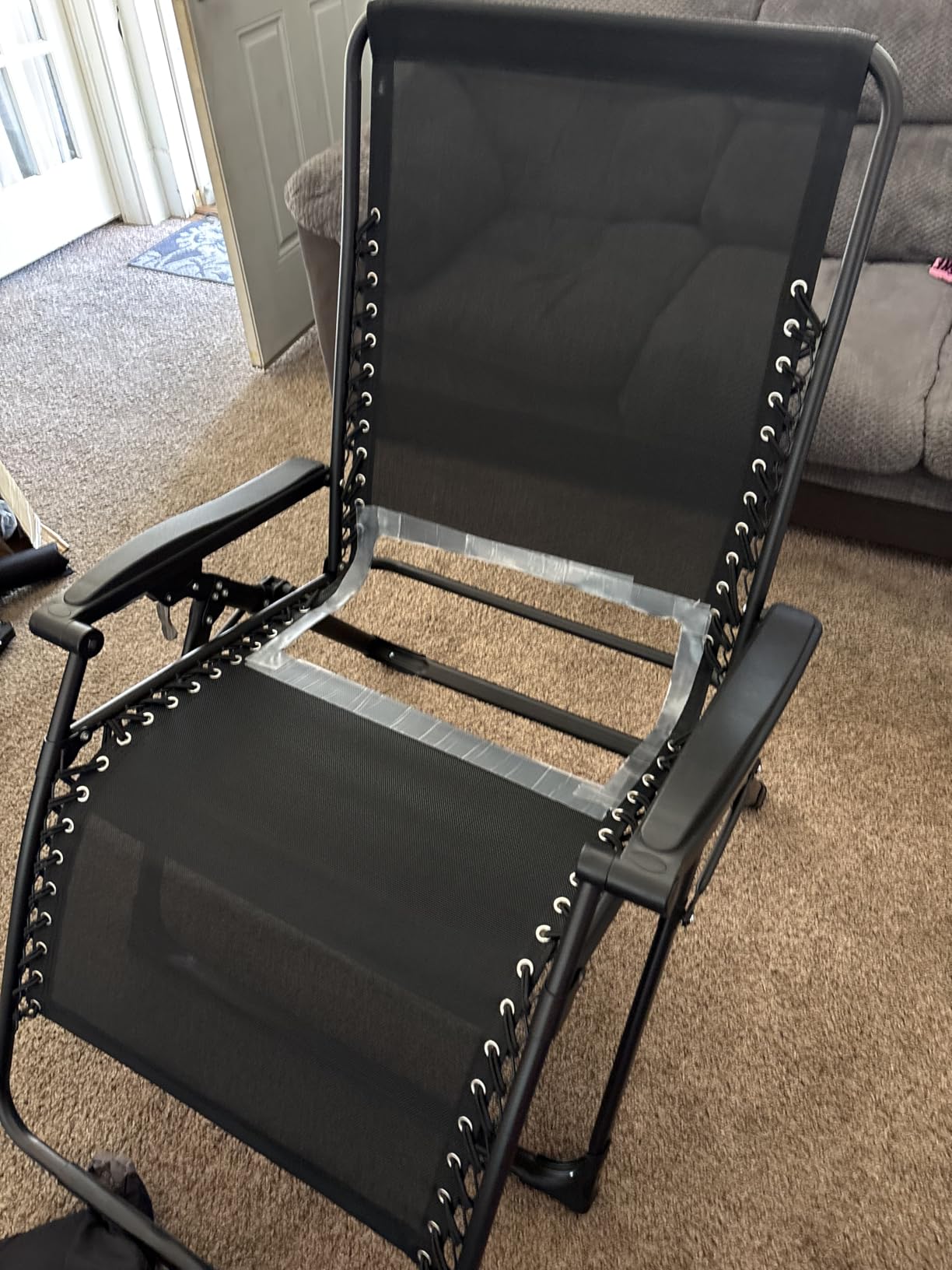 Suteck Oversized Zero Gravity Chair,33In XXL Outdoor Recliner Chair w/Removable Cushion&Headrest, Camping Lounge Chair w/Upgraded Lock&Footrest, Reclining Patio Chairs for Indoor Outdoor,500LBS customer photo 2