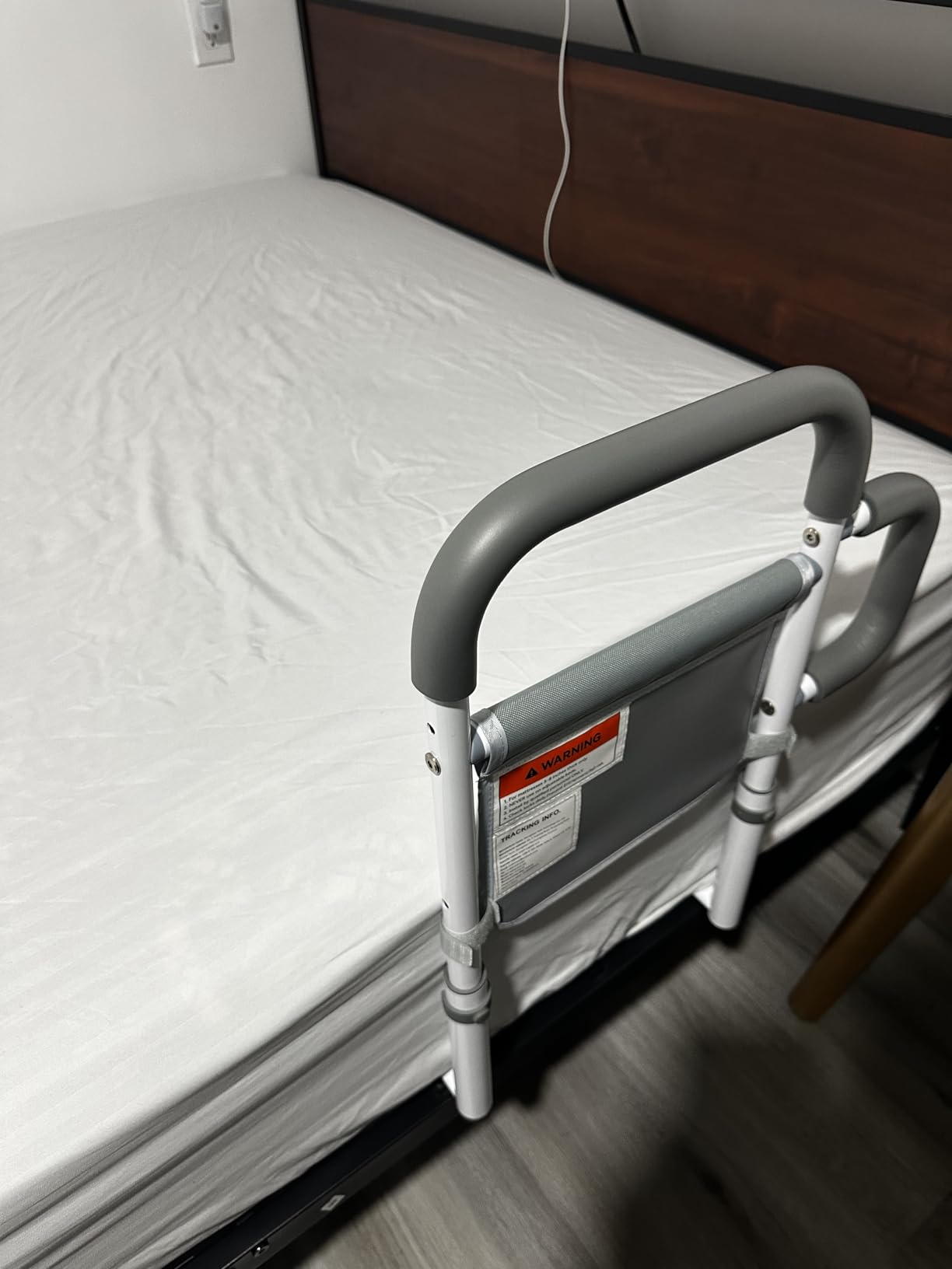 ONTHEWEI Bed Rails for Elderly Adults Safety Foldable Bed Assist Rail with Adjustable Height, Non-Slip Handle, Motion Sensor Light & Storage Pouch, Fits King Queen Full Twin Beds, Supports 350 LBS customer photo 1
