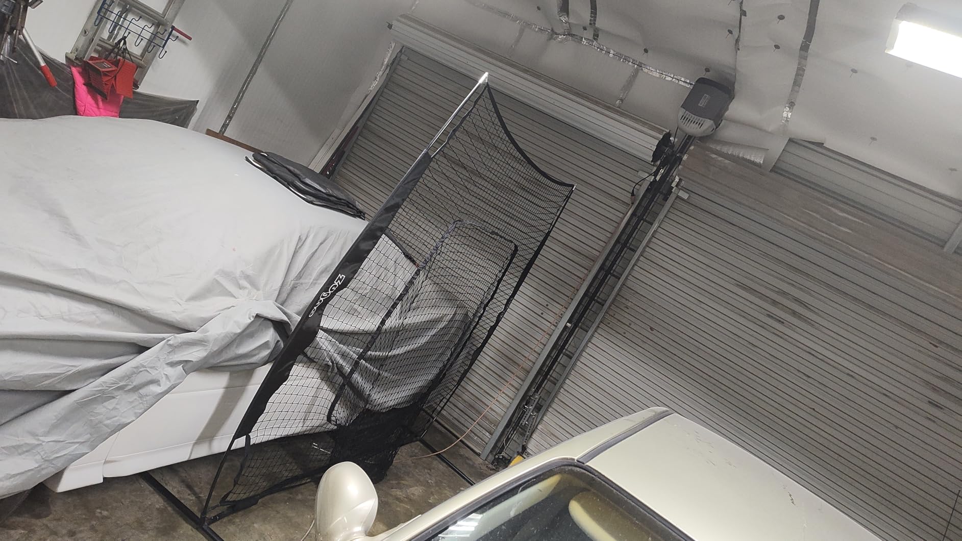 7x7ft Baseball Softball Practice Net- Portable Baseball Net for Batting, Hitting, Pitching Come with Carry Bag, Training for Players of Any Skill Level - Easy Assembly customer photo 1