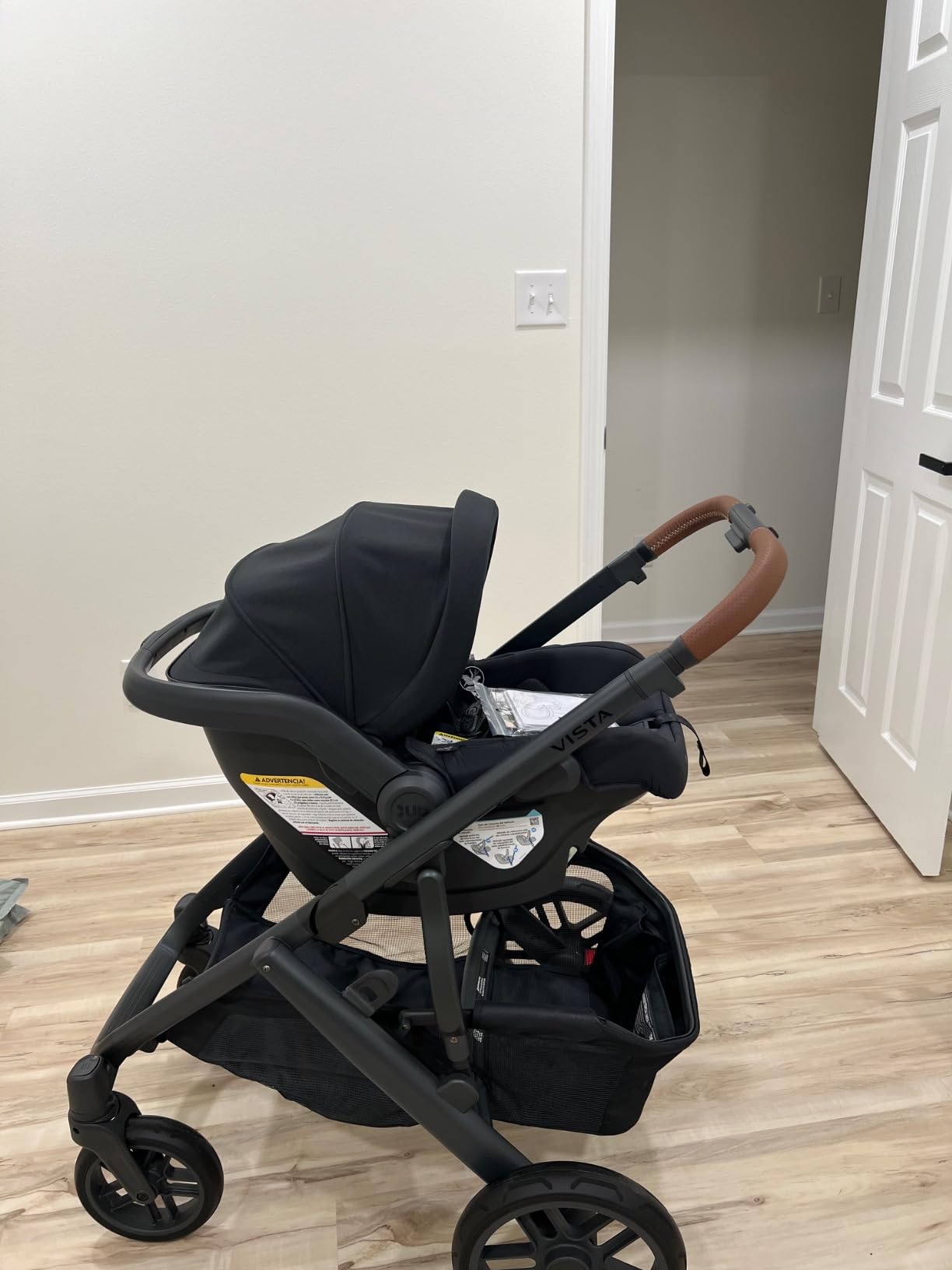 UPPAbaby Mesa V2 Infant Car Seat/Easy Installation/Innovative SmartSecure Technology/Base + Robust Infant Insert Included/Direct Stroller Attachment/Greyson (Charcoal Mélange) customer photo 2