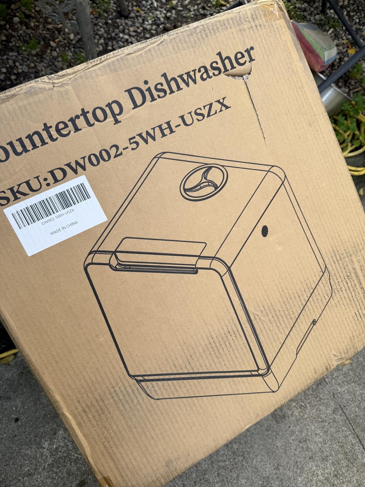 EUHOMY Countertop Dishwasher, 8 Programs Portable Dishwasher with 5L Built-in Water Tank and Inlet hose, No Hookup Needed, Mini Dishwasher with Self Clean/Baby Care/Air Dry, for Apartments, RVs, White customer photo 2