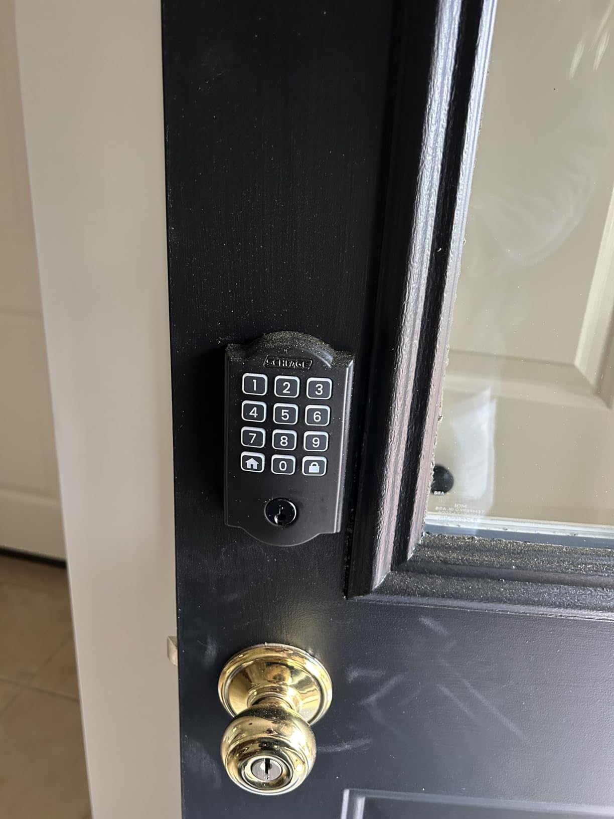 Schlage Arrive Smart Wi-Fi Deadbolt Lock with Keypad, Keyless Entry Front Door Lock, App Control, Alexa and Google Home Compatible, Satin Nickel, BE459WB CAM 619 customer photo 2