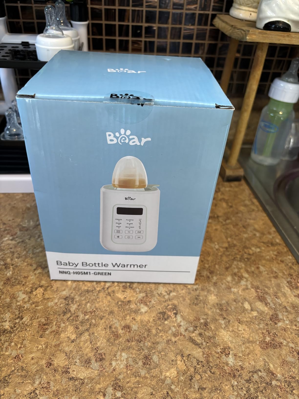 Bear Baby Bottle Warmer, Milk Warmer Breastmilk Bag Formula Fast Warming for New Born Baby Bottles, with Time Temp Control Automatic Shut Off at Home Use customer photo 2
