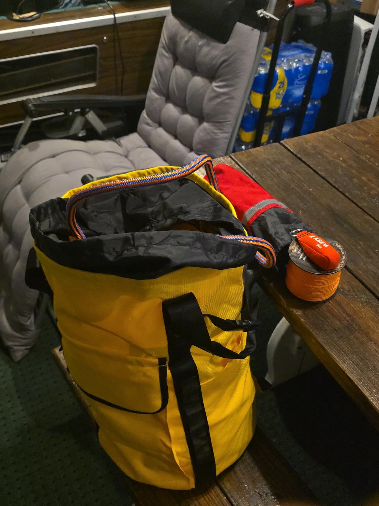 Arborist Rope Bag, 35L Tree Climbing Rope Bag, Arborist Equipment Bucket Backpack, Arborist Gear Carrier Bag with Side Pockets, Tough Rock Climbing Backpack, Rock and Tree Climbing Gear customer photo 1