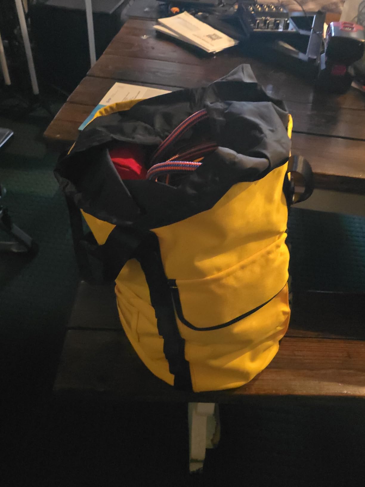 Arborist Rope Bag, 35L Tree Climbing Rope Bag, Arborist Equipment Bucket Backpack, Arborist Gear Carrier Bag with Side Pockets, Tough Rock Climbing Backpack, Rock and Tree Climbing Gear customer photo 2