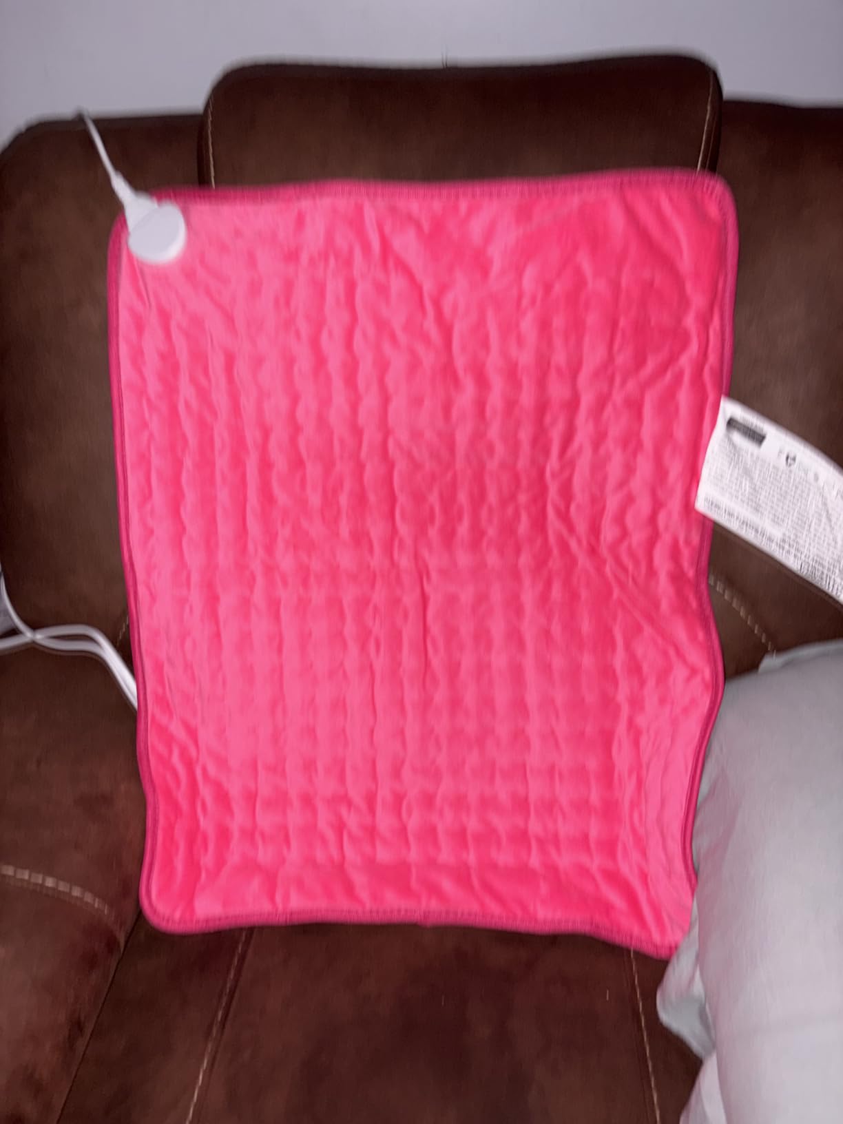 Deepsoon Heating Pad,Electric Heating Pads for Back,Neck,Moist Heating Pad for Abdomen Shoulder Knee Legs,Dry/Moist Heat&Auto Shut Off,Mother's Day Birthday for Men and Women,Light Gray,33x17 Inch customer photo 1