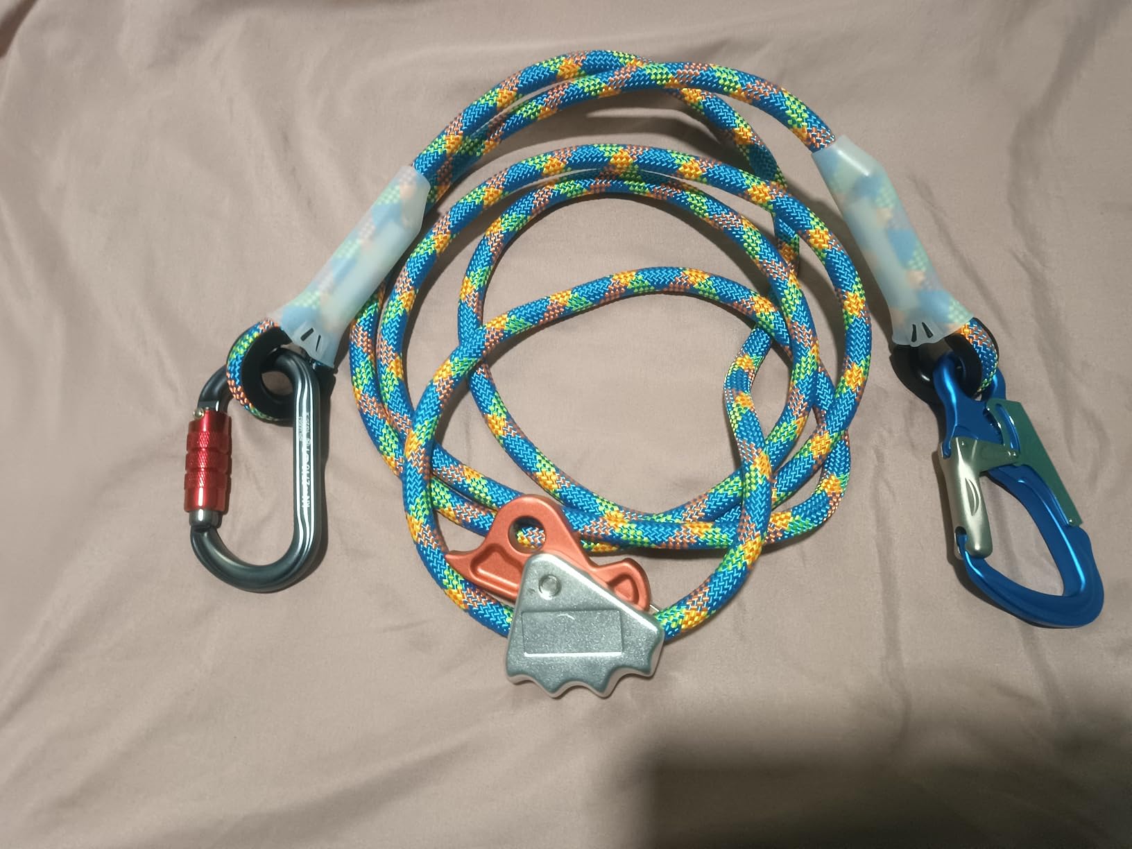 Flip Line Kit 11FT Polyester Lanyard Kit with Triple Lock Carabiner Adjuster, Steel Swivel Snap, Adjustable Positioning Rope for Fall Protection, Arborist, Tree Climbers customer photo 1