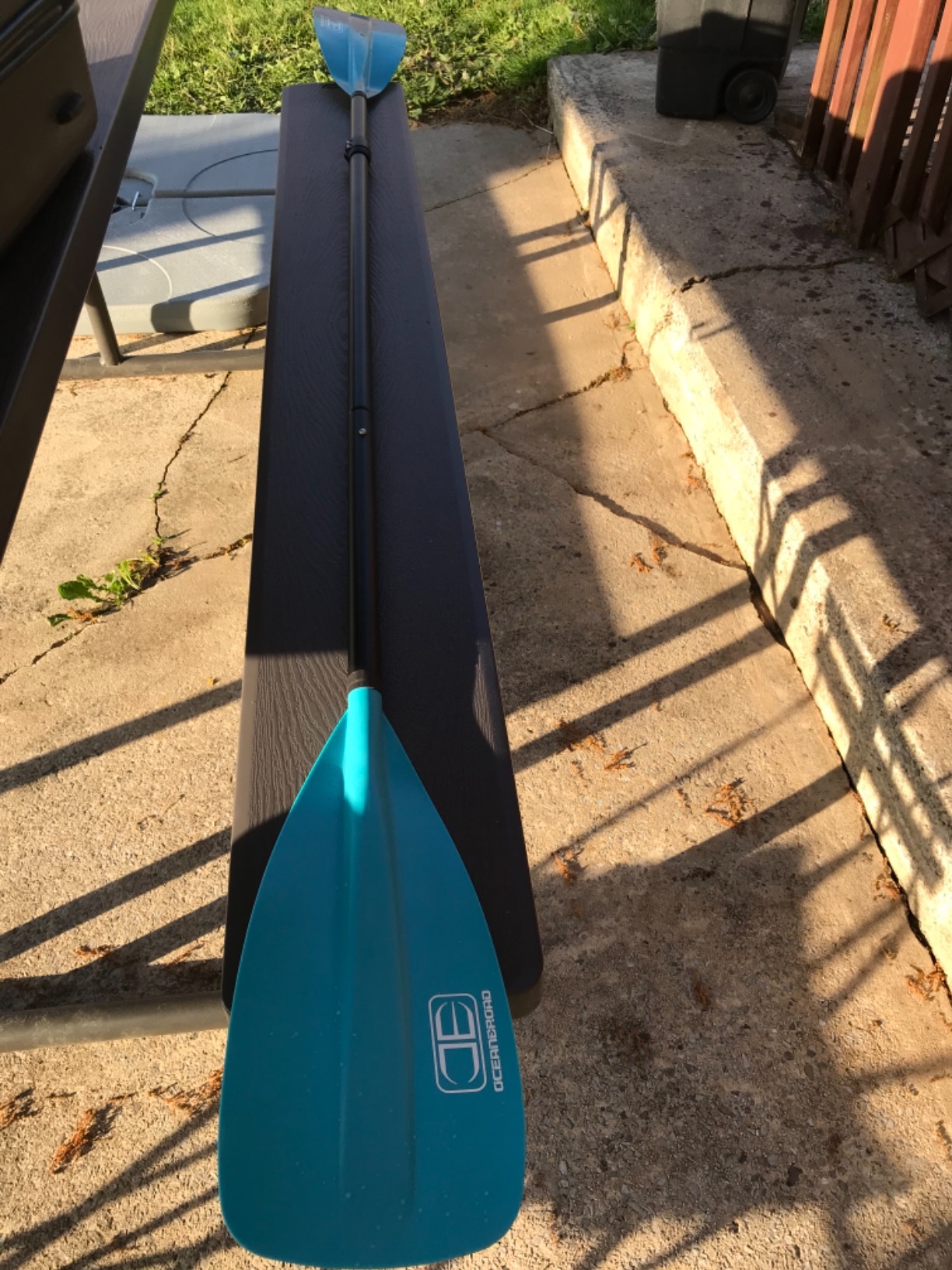 OCEANBROAD SUP Paddle - Adjustable Stand-Up Paddle for Paddleboard Kayak, Adjustable Aluminum Alloy Shaft with Reinforced Nylon Blades customer photo 1